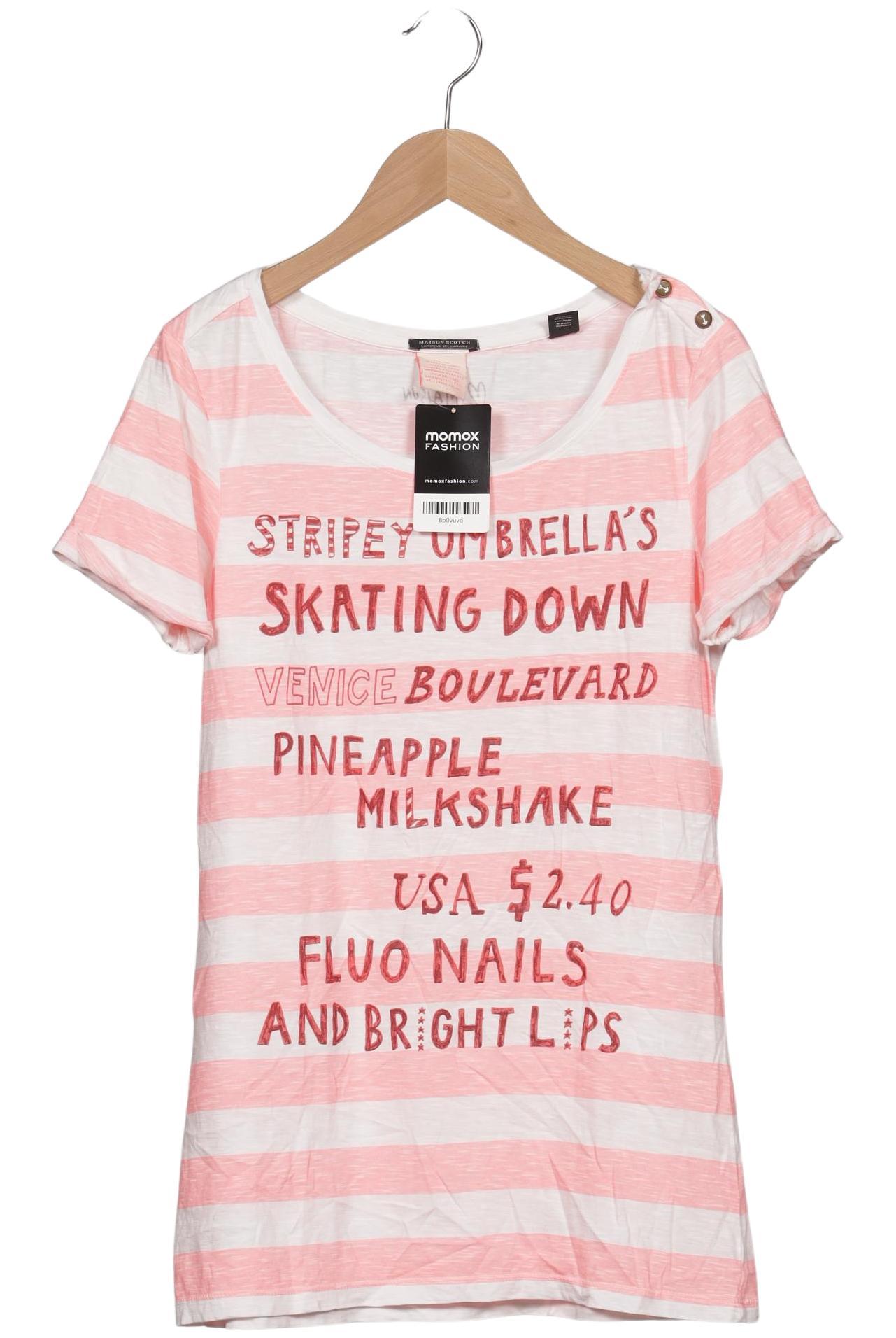 

Maison Scotch Damen T-Shirt, mehrfarbig, Gr. 38