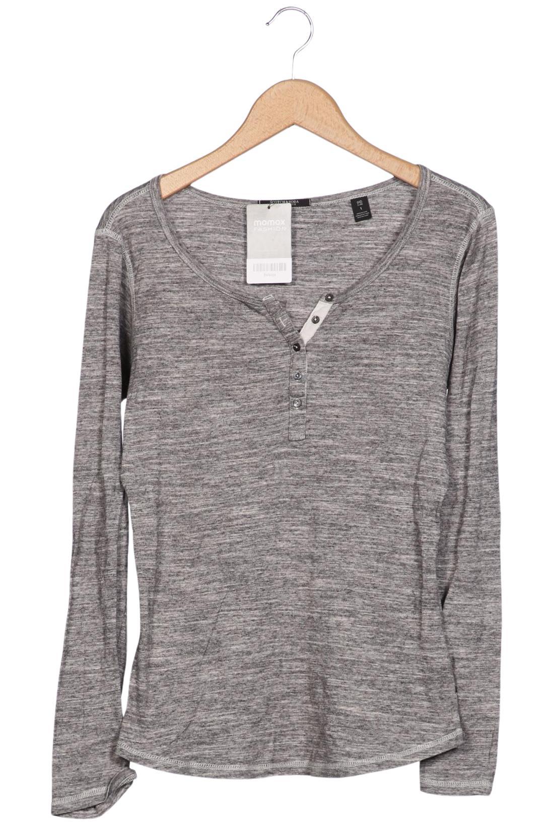 

Maison Scotch Damen Langarmshirt, grau, Gr. 36