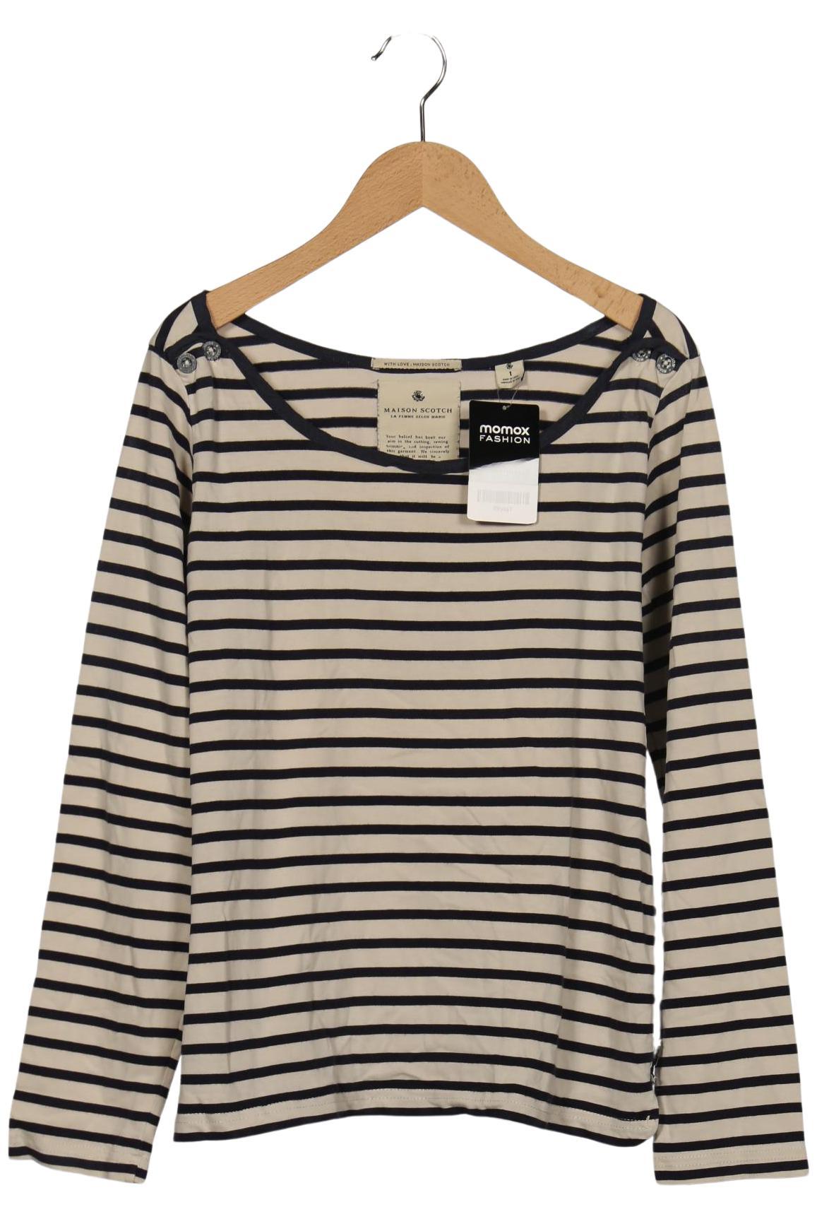 

Maison Scotch Damen Langarmshirt, cremeweiß, Gr. 36