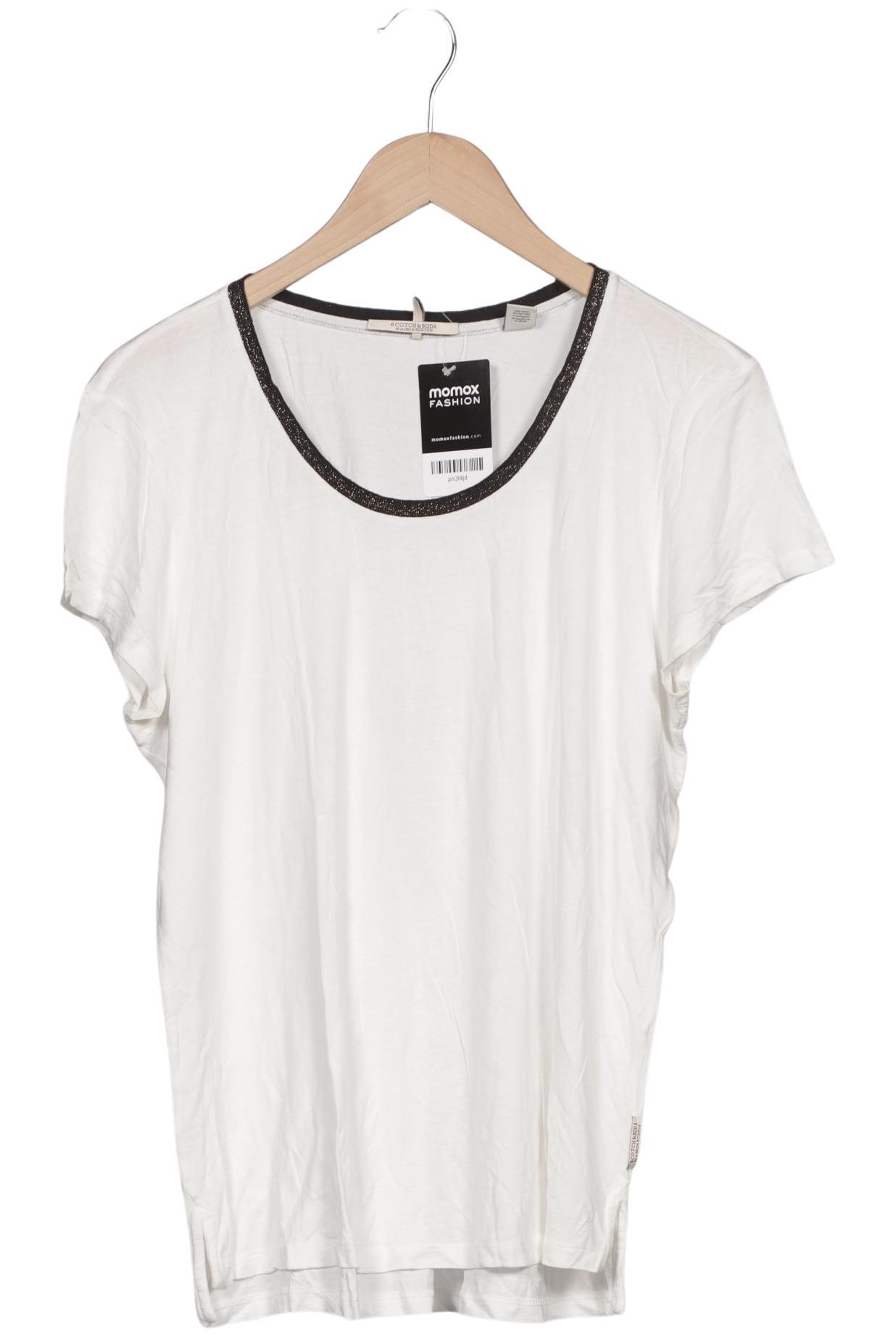 

Maison Scotch Damen T-Shirt, weiß, Gr. 44