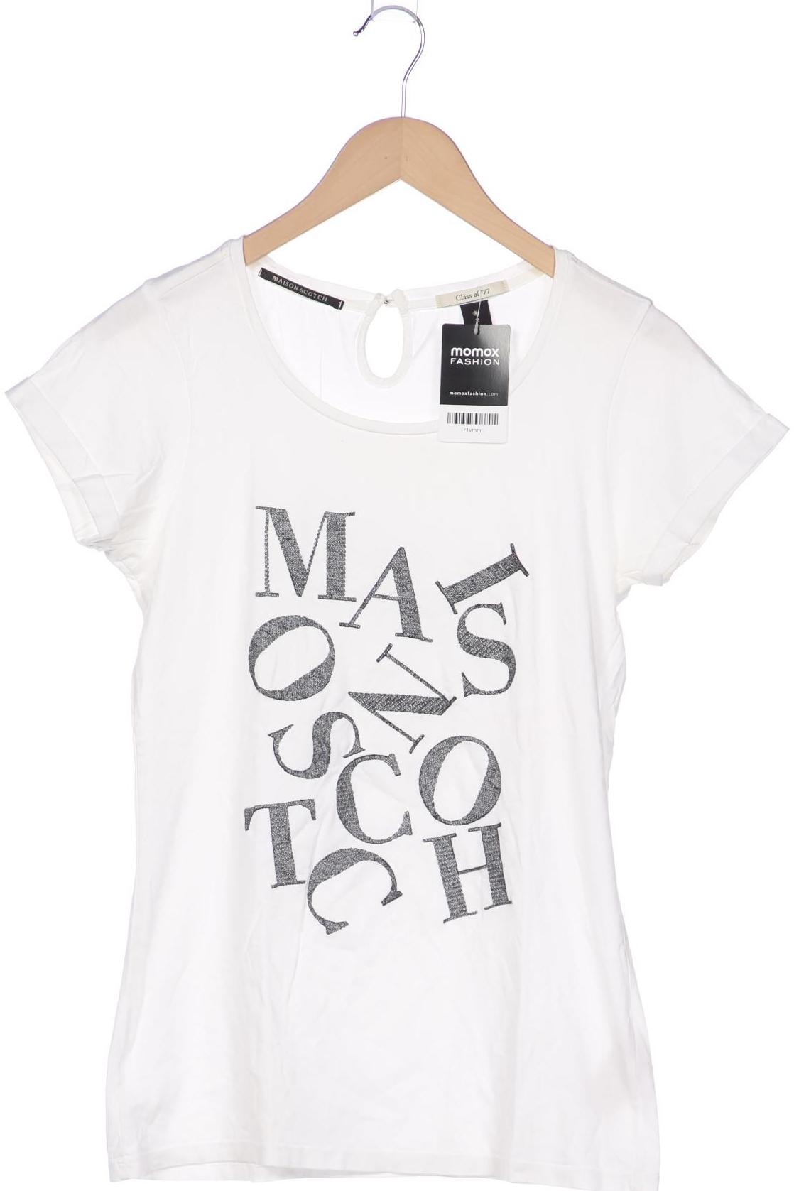 

Maison Scotch Damen T-Shirt, weiß, Gr. 38