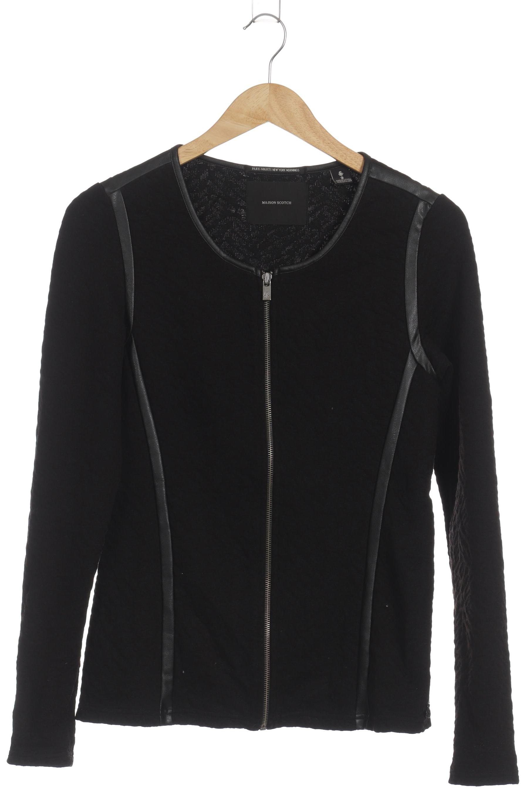 

Maison Scotch Damen Strickjacke, schwarz, Gr. 38
