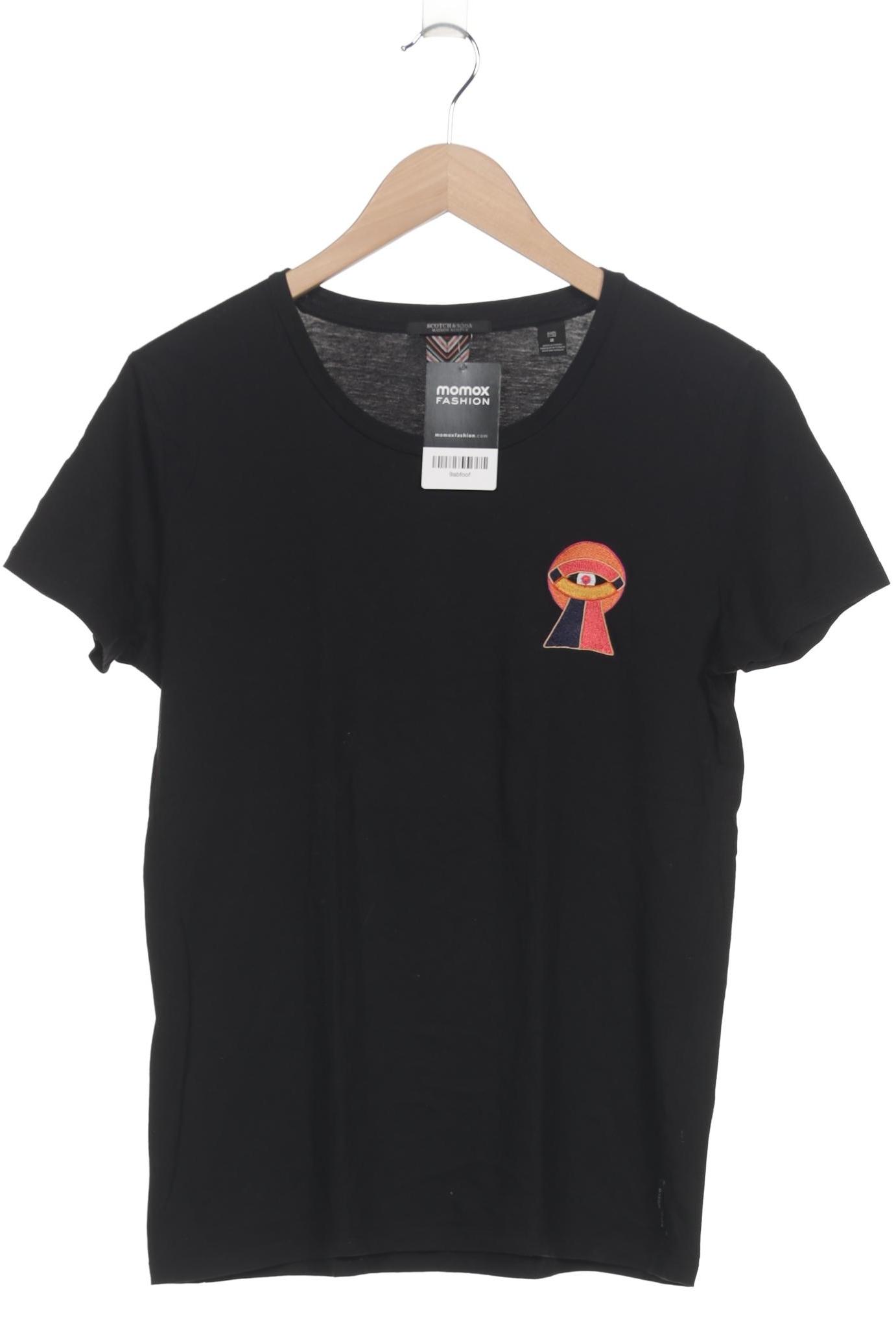 

Maison Scotch Damen T-Shirt, schwarz, Gr. 38