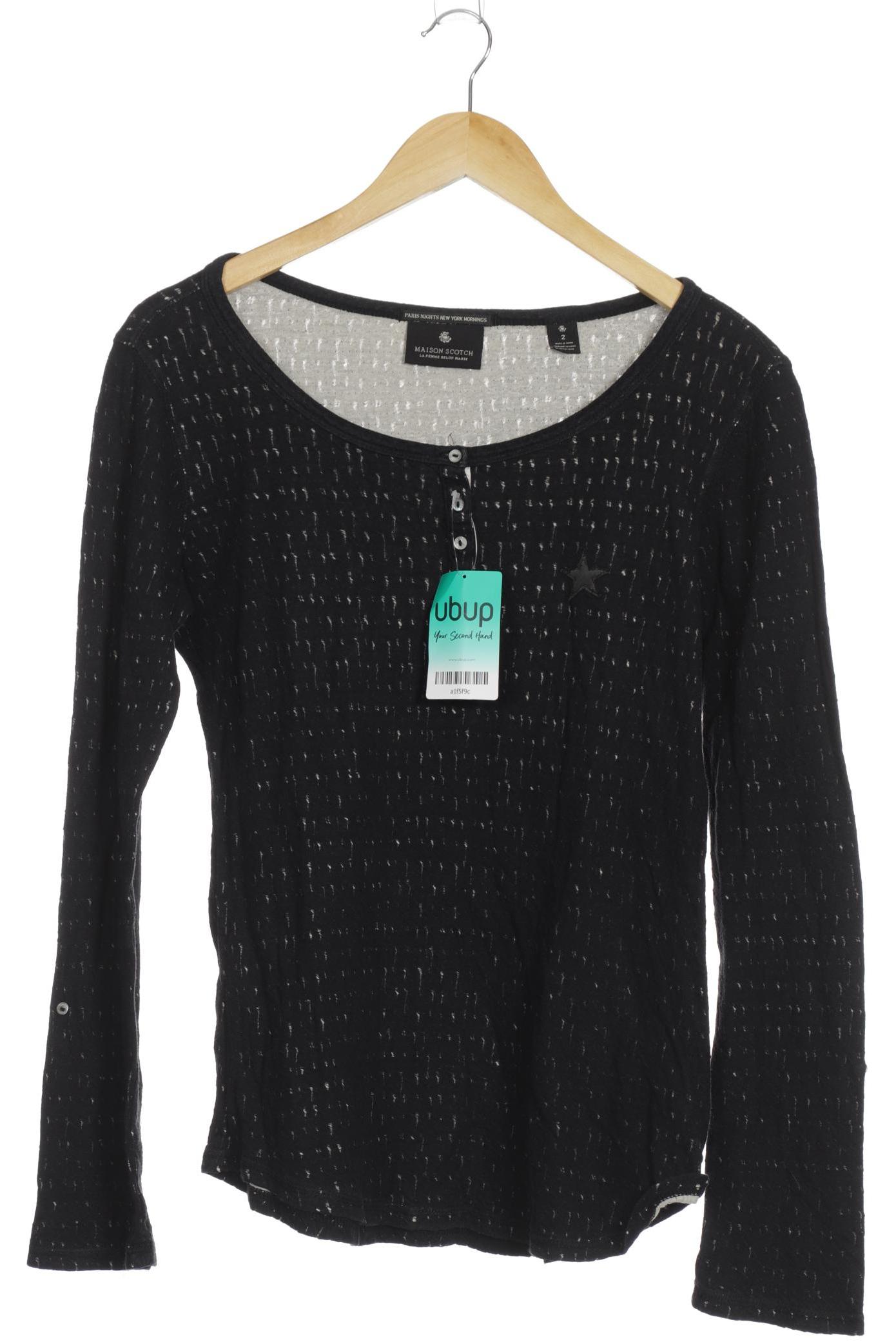 

Maison Scotch Damen Langarmshirt, grau, Gr. 38
