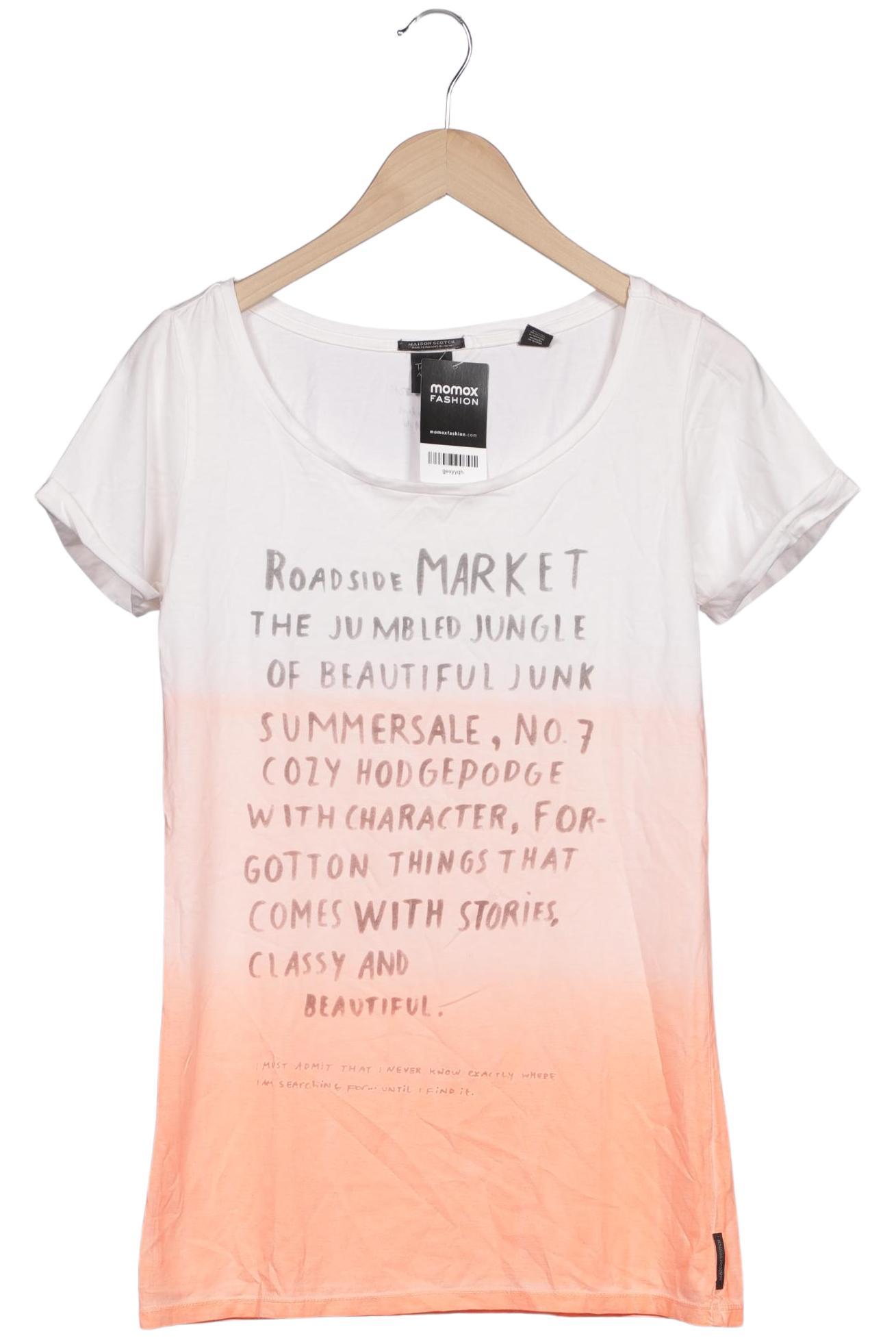 

Maison Scotch Damen T-Shirt, orange, Gr. 38
