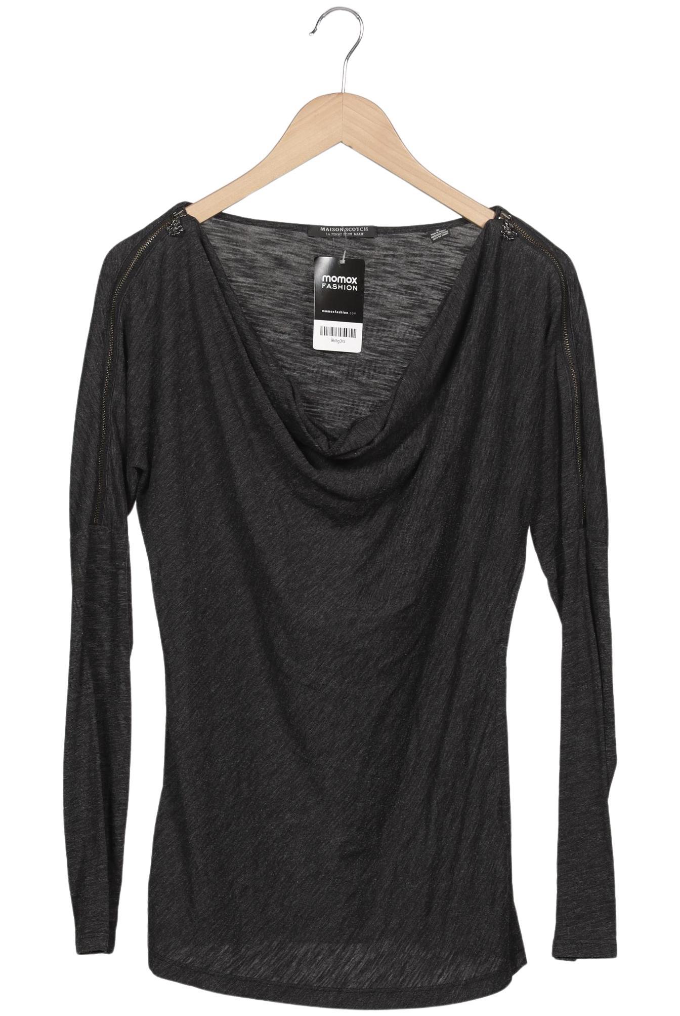 

Maison Scotch Damen Langarmshirt, grau, Gr. 38
