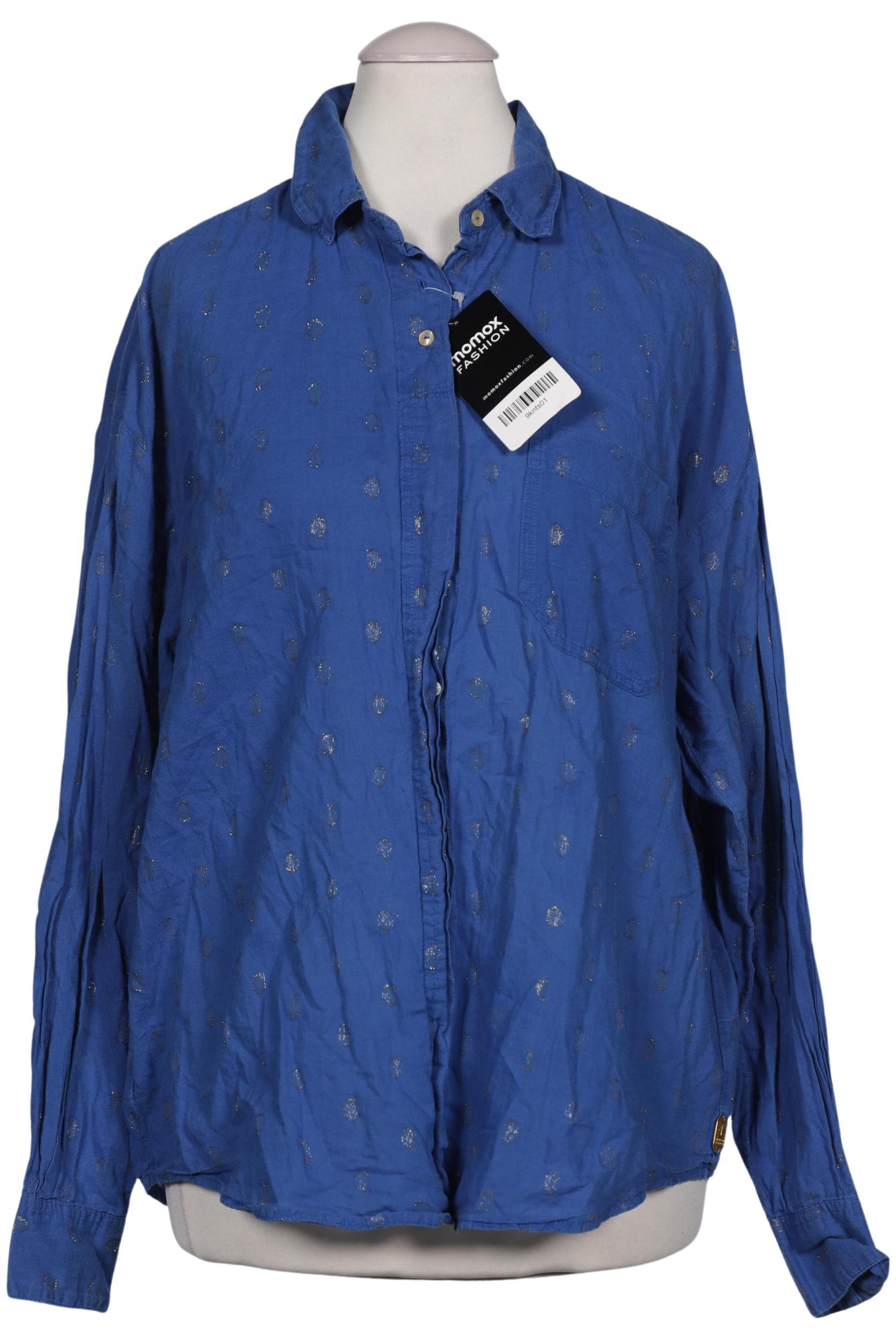 

Maison Scotch Damen Bluse, blau, Gr. 36