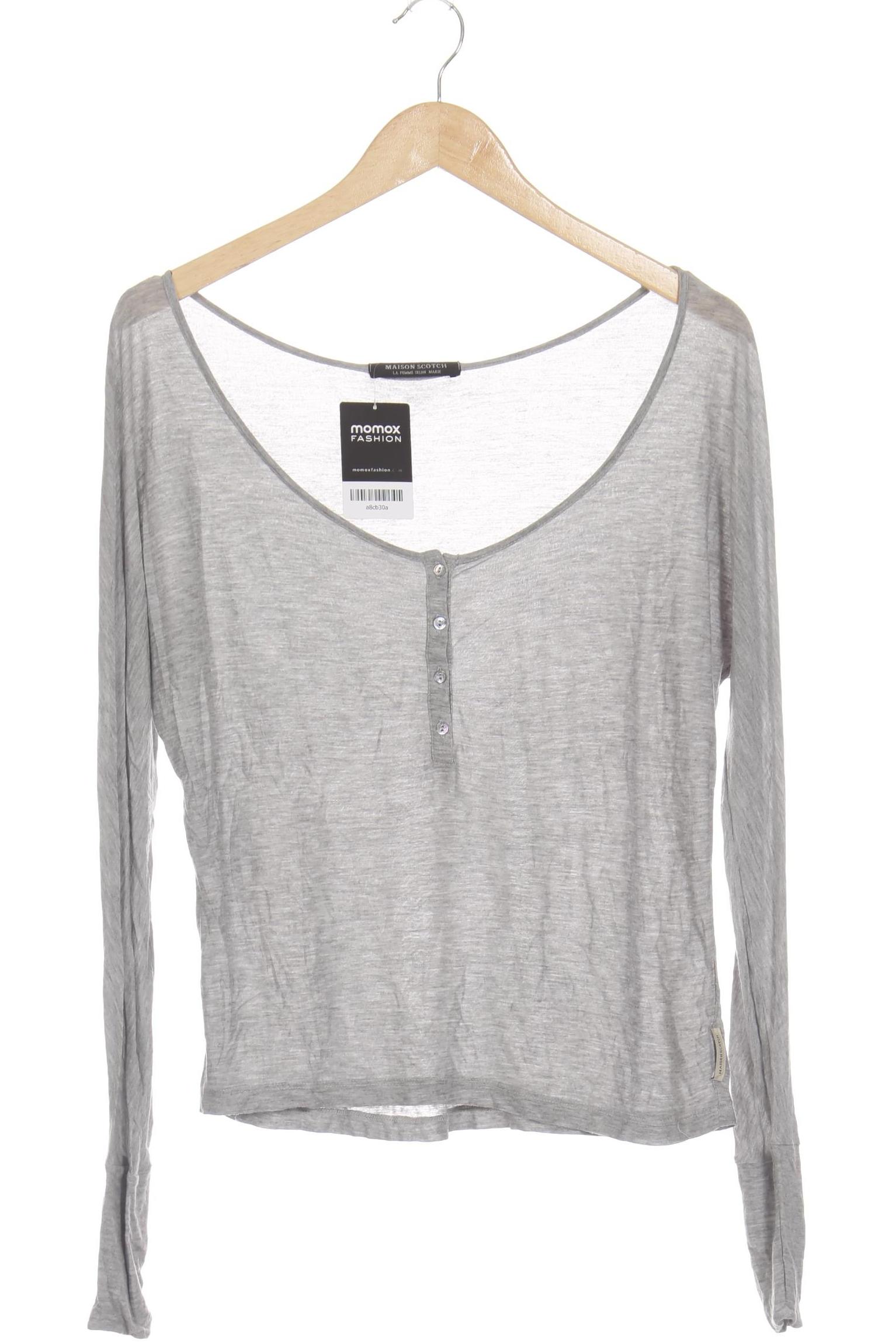 

Maison Scotch Damen Langarmshirt, grau, Gr.