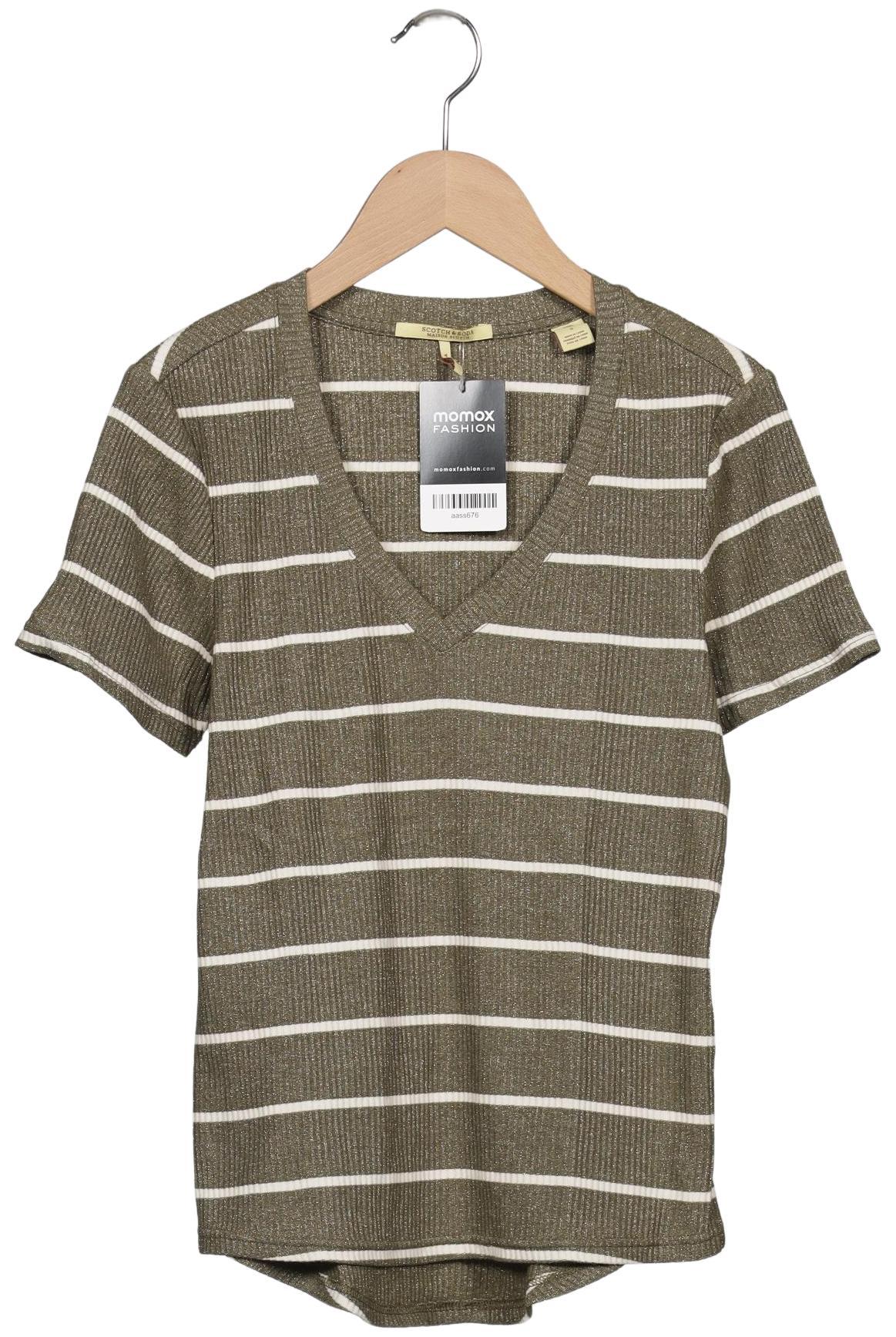 

Maison Scotch Damen T-Shirt, grün, Gr. 36
