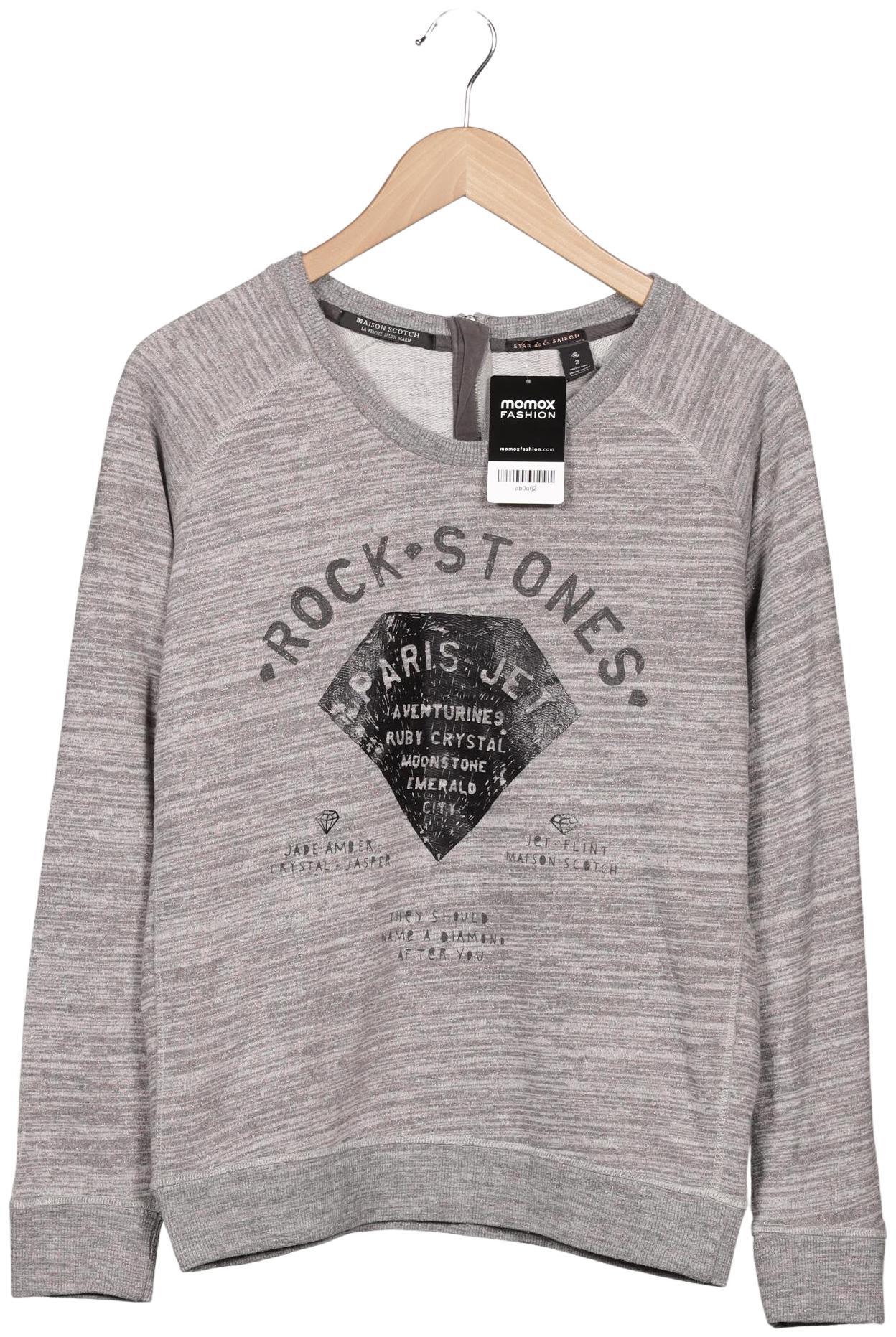

Maison Scotch Damen Sweatshirt, grau, Gr. 38