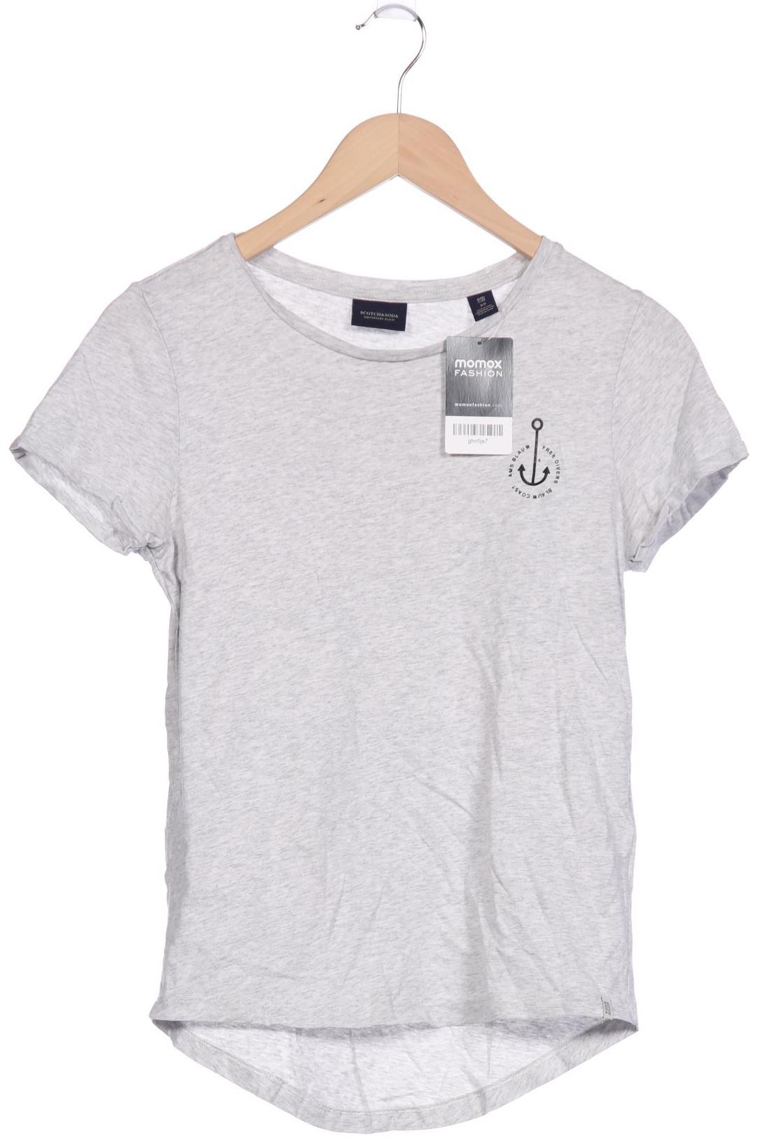 

Maison Scotch Damen T-Shirt, grau, Gr. 34