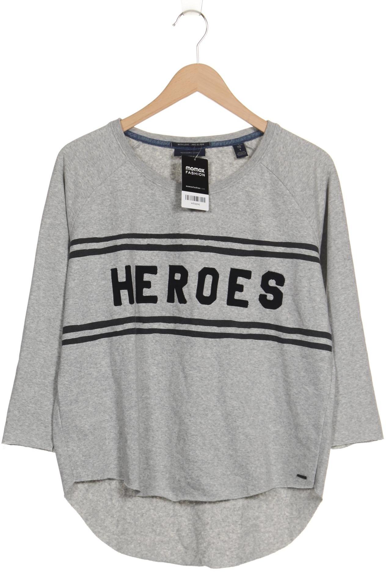 

Maison Scotch Damen Sweatshirt, grau, Gr. 36