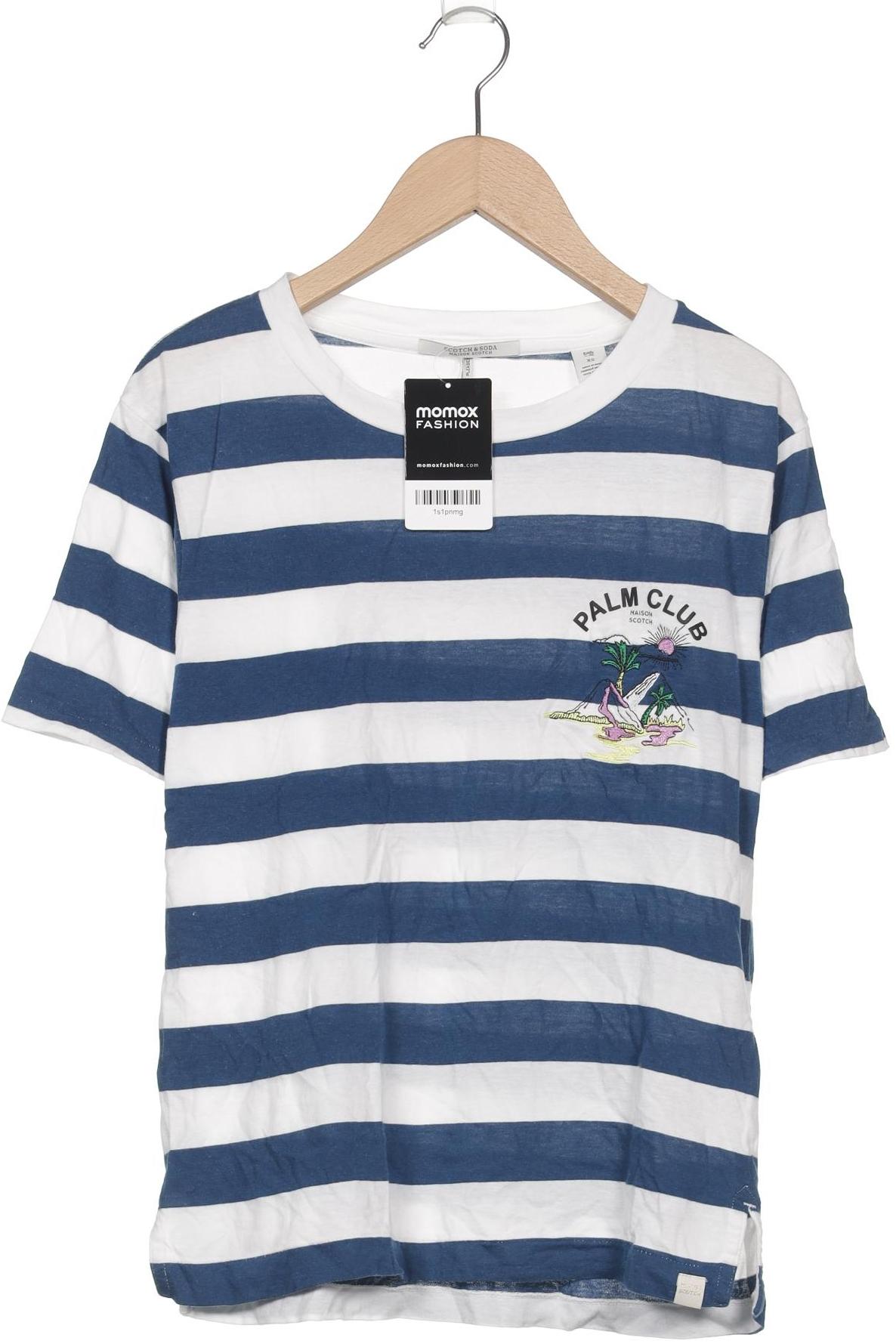 

Maison Scotch Damen T-Shirt, blau, Gr. 34