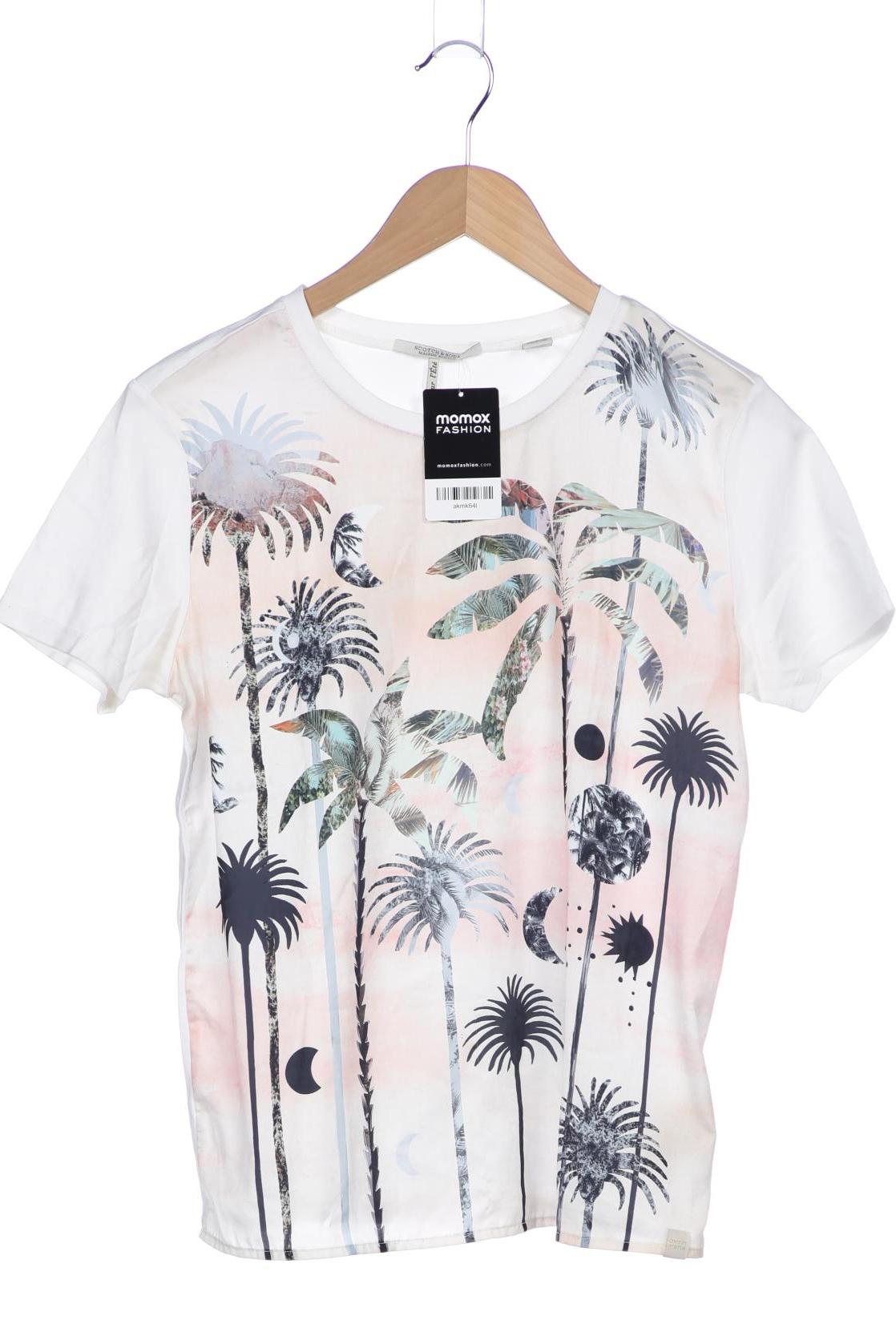 

Maison Scotch Damen T-Shirt, weiß, Gr. 36