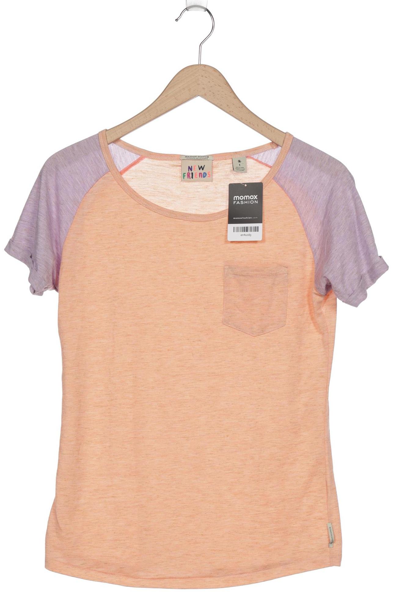 

Maison Scotch Damen T-Shirt, orange, Gr. 36
