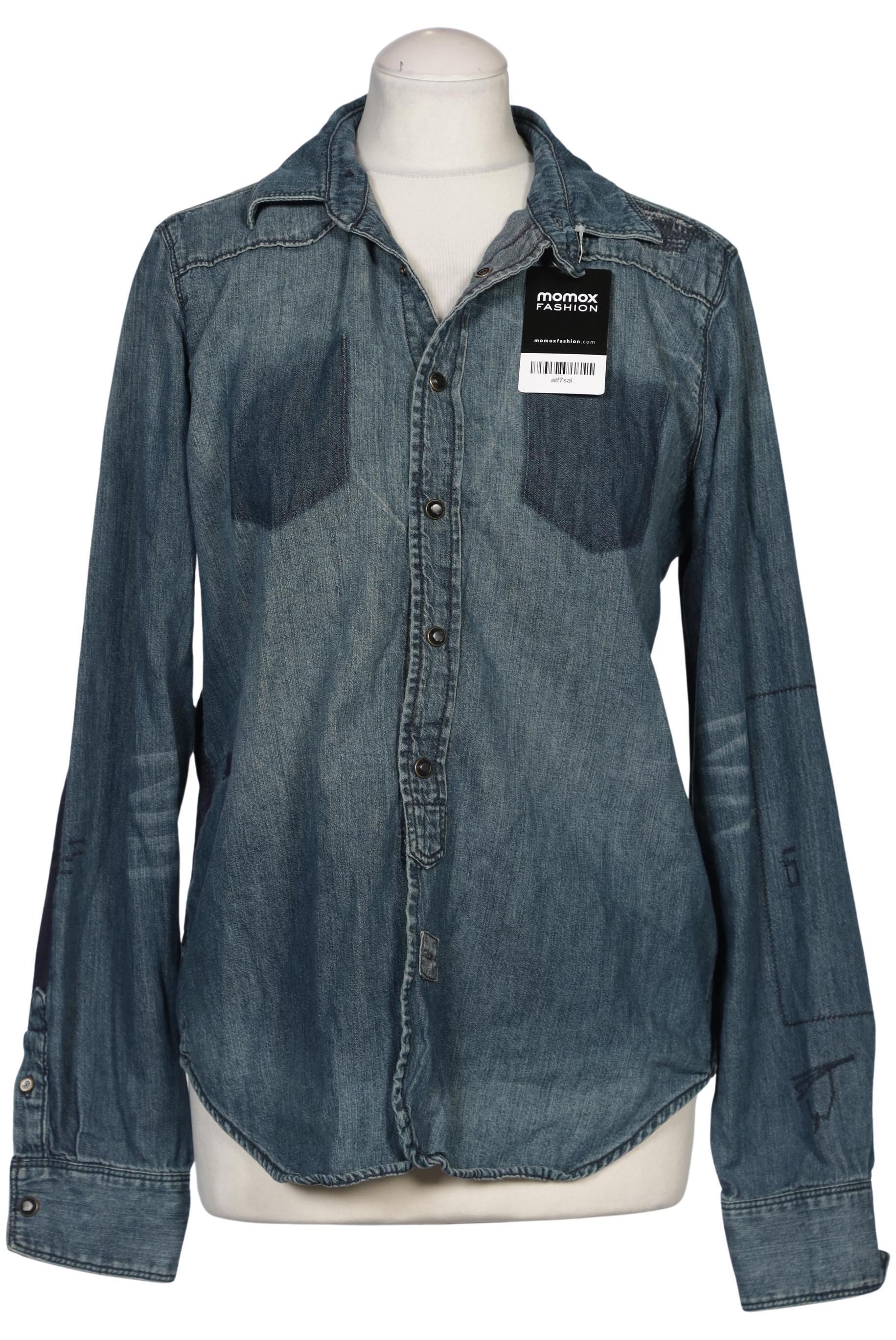 

Maison Scotch Damen Bluse, blau, Gr. 38