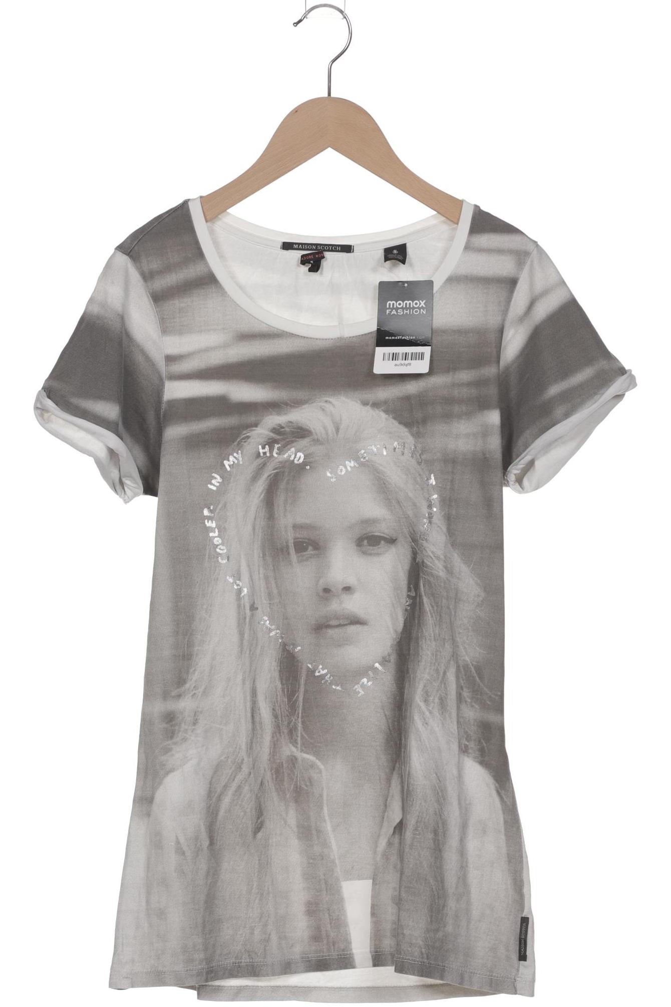 

Maison Scotch Damen T-Shirt, grau, Gr. 40