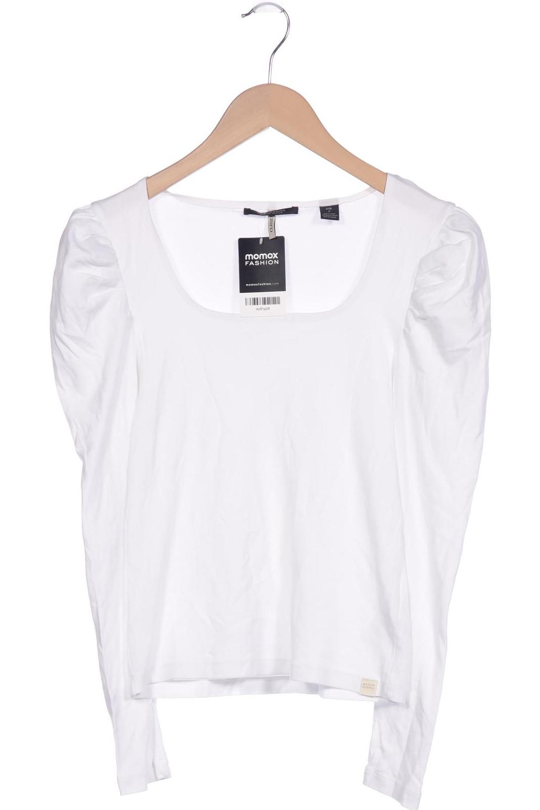 

Maison Scotch Damen Langarmshirt, weiß, Gr. 36