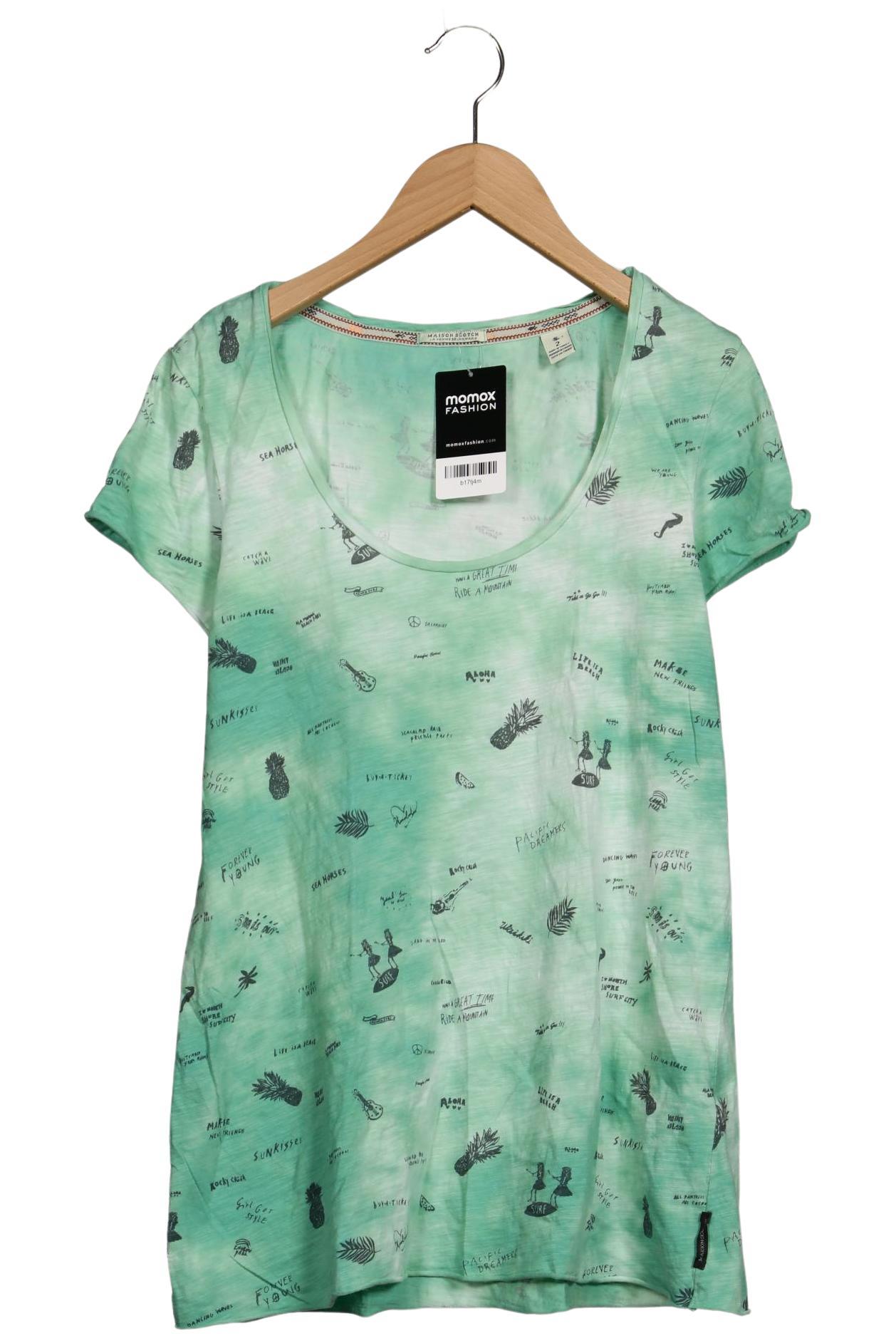 

Maison Scotch Damen T-Shirt, hellgrün, Gr. 38
