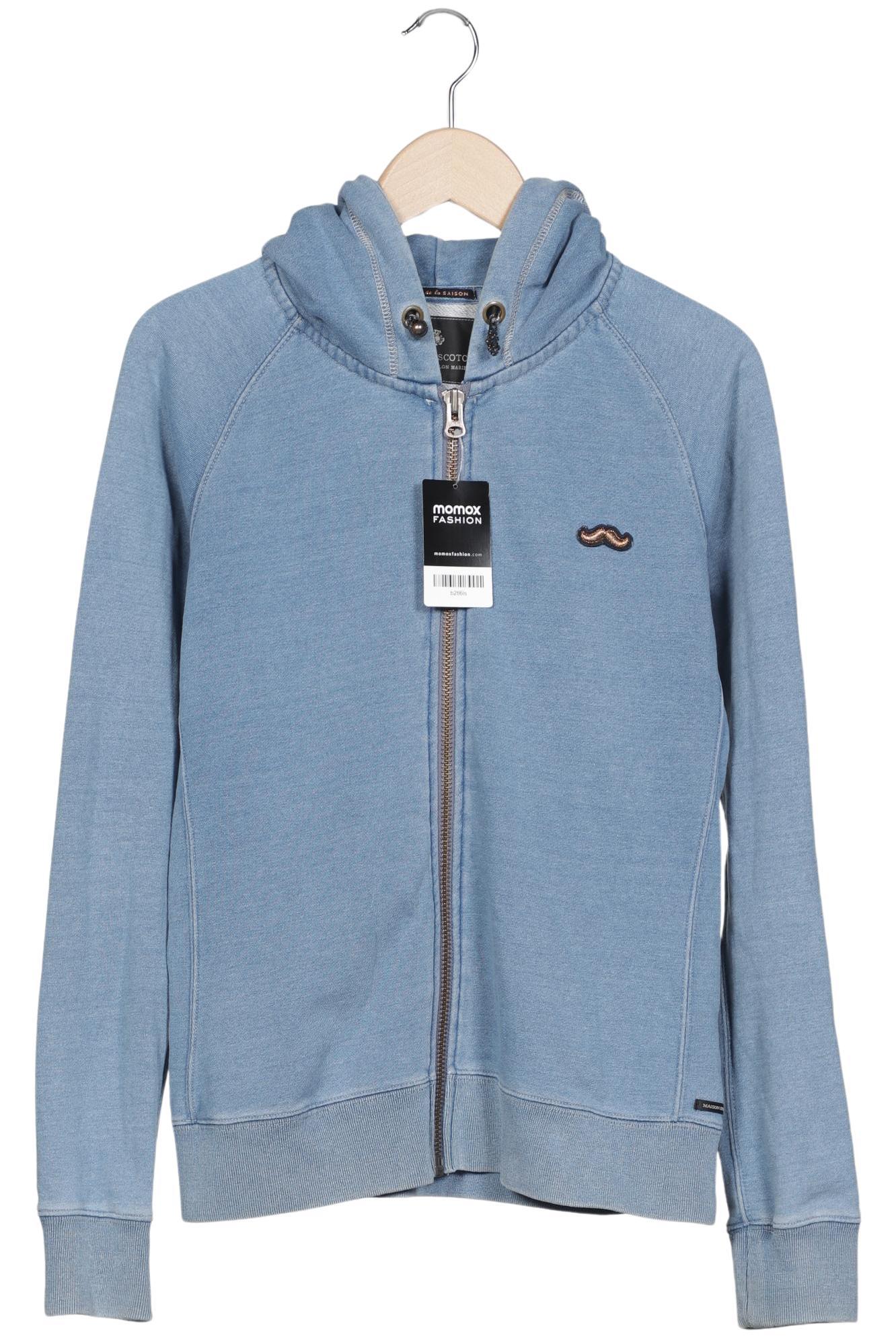 

Maison Scotch Damen Kapuzenpullover, hellblau, Gr. 38
