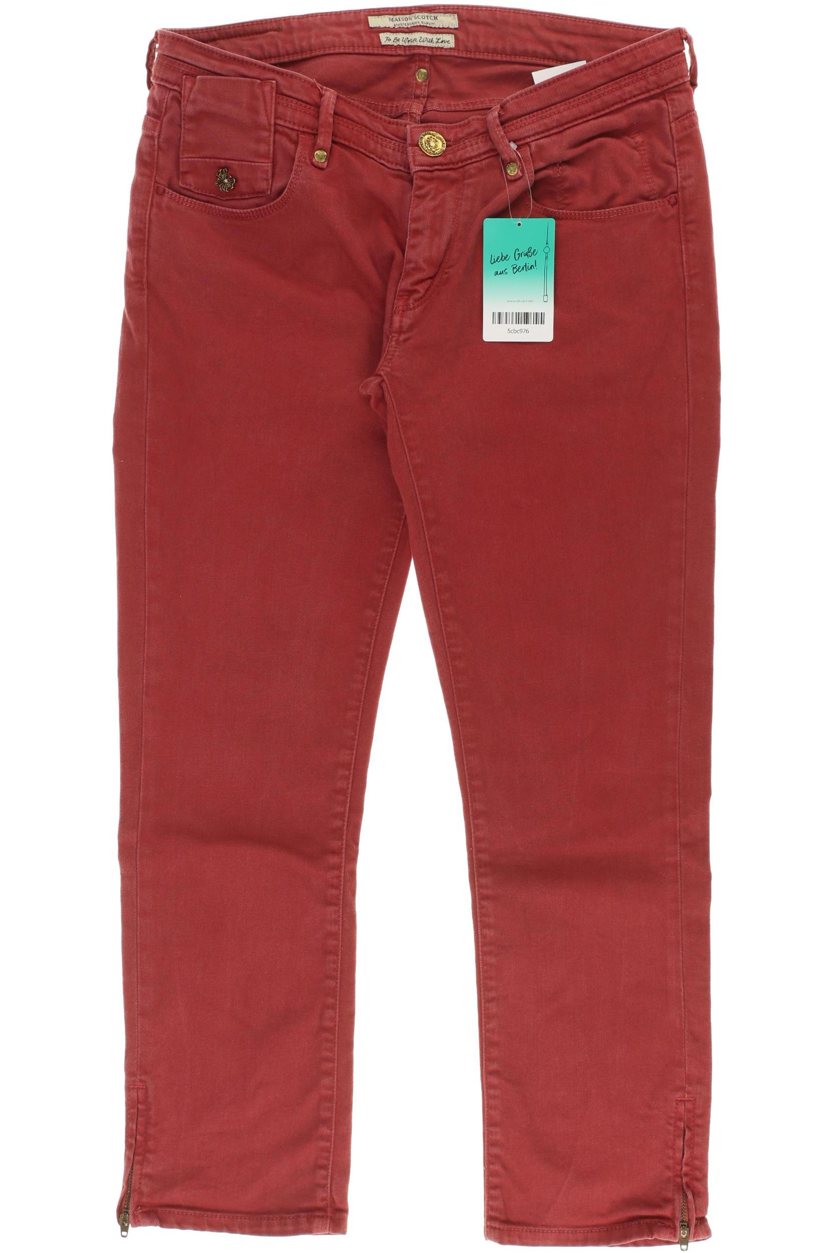

Maison Scotch Damen Jeans, rot, Gr. 28