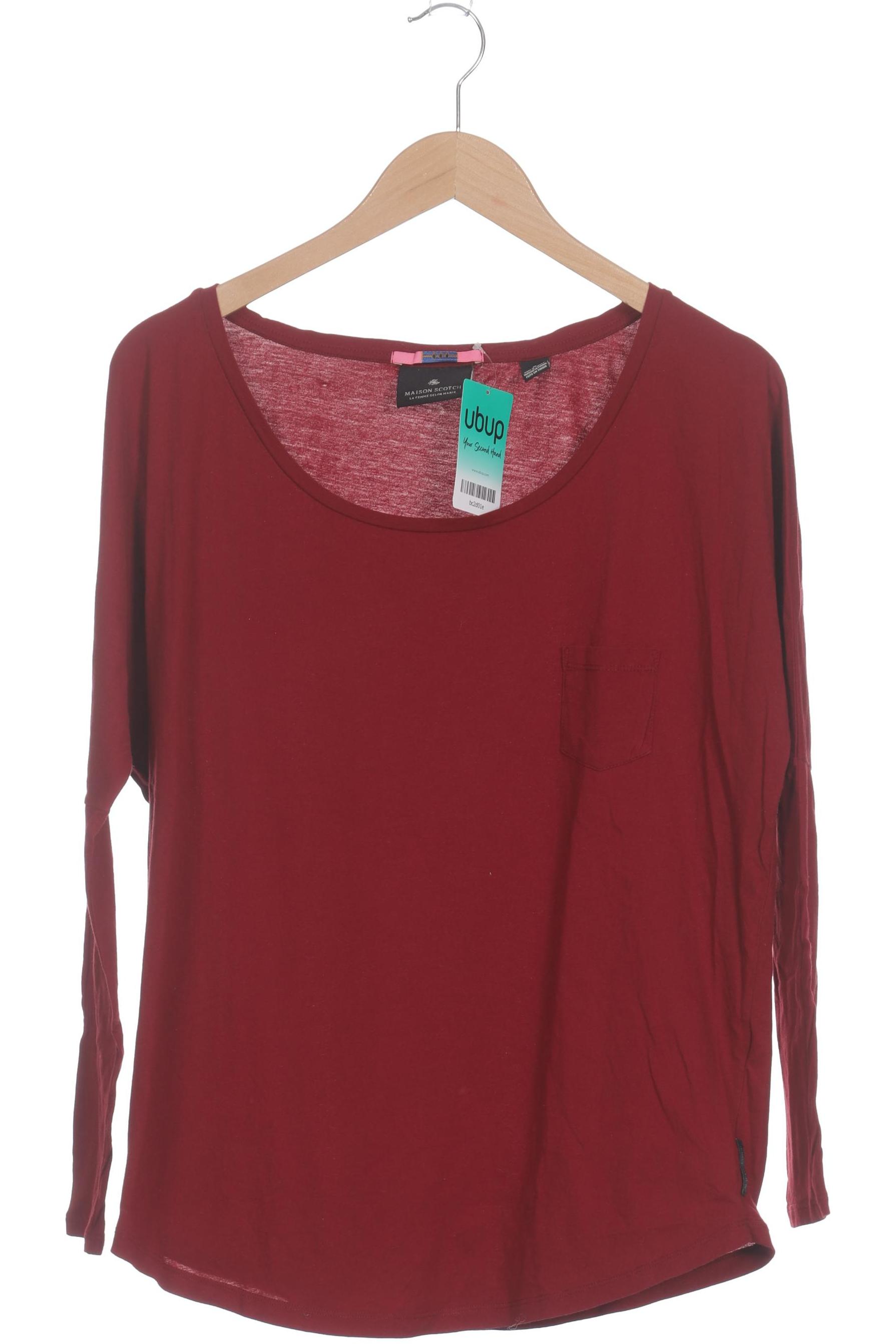 

Maison Scotch Damen Langarmshirt, rot, Gr. 38