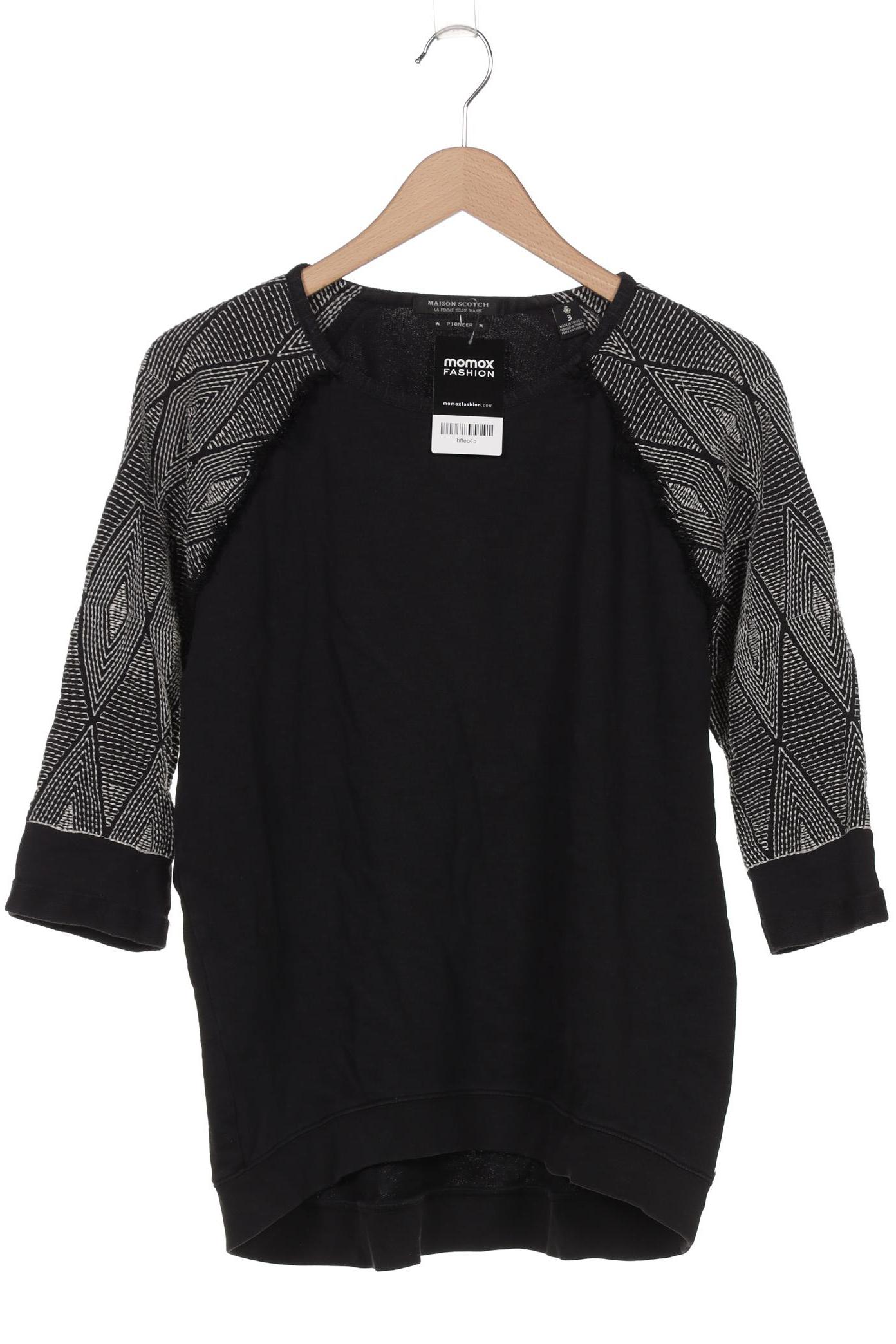 

Maison Scotch Damen Sweatshirt, schwarz, Gr. 40