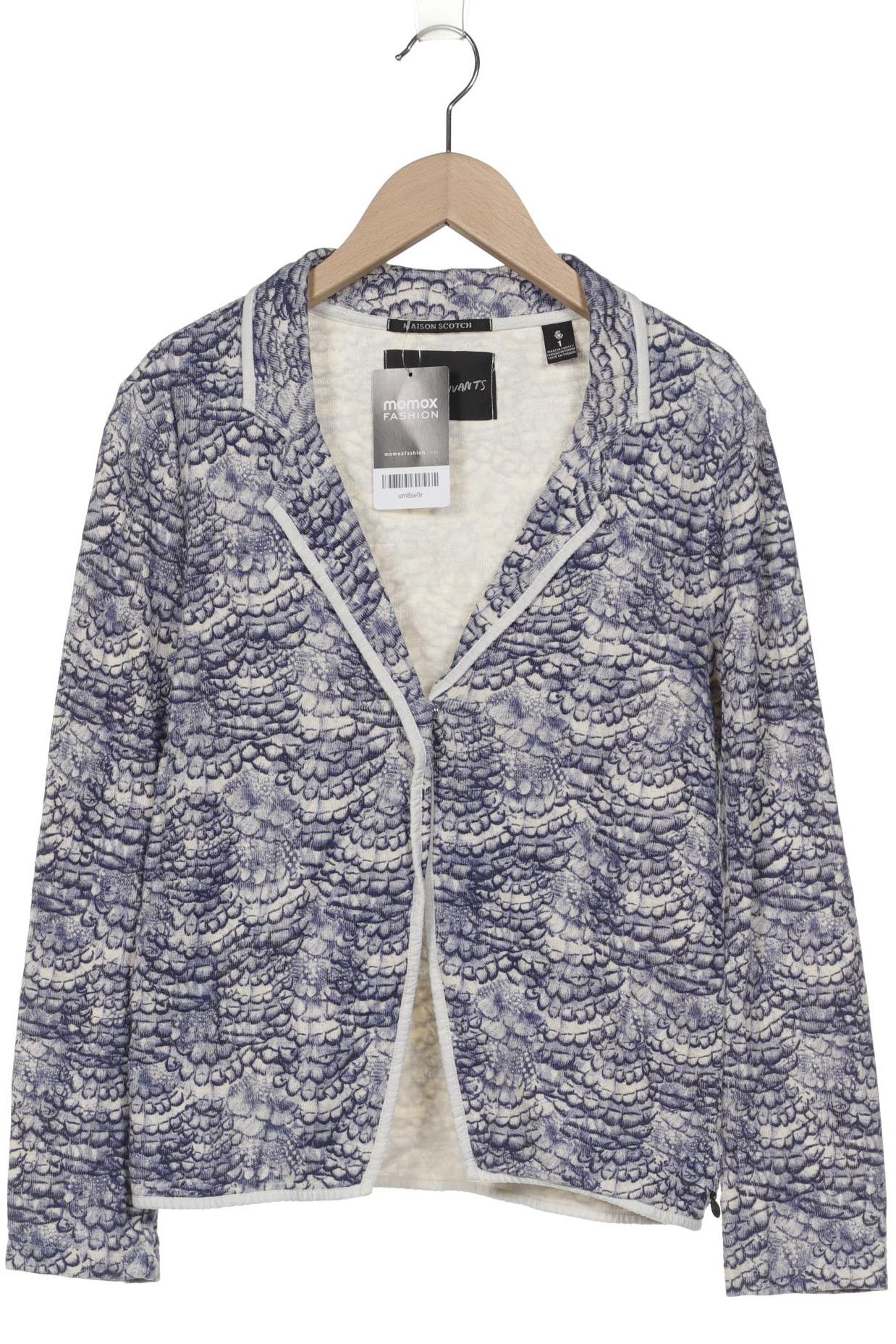 

Maison Scotch Damen Strickjacke, blau, Gr. 36