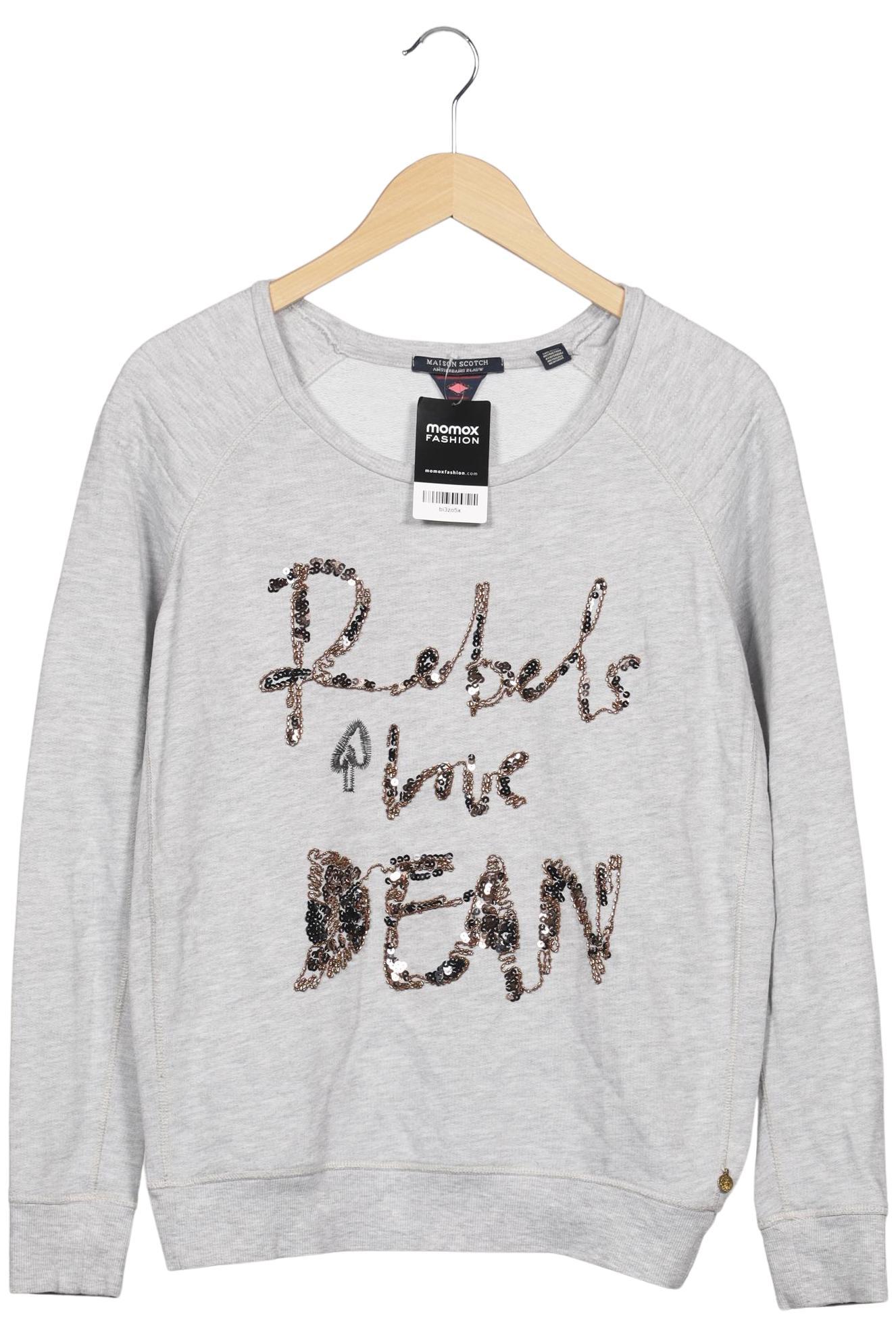 

Maison Scotch Damen Sweatshirt, grau, Gr. 36