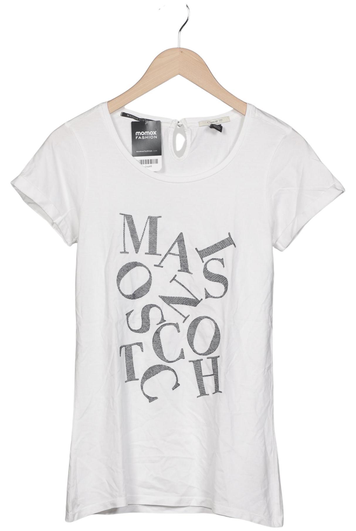 

Maison Scotch Damen T-Shirt, weiß, Gr. 38