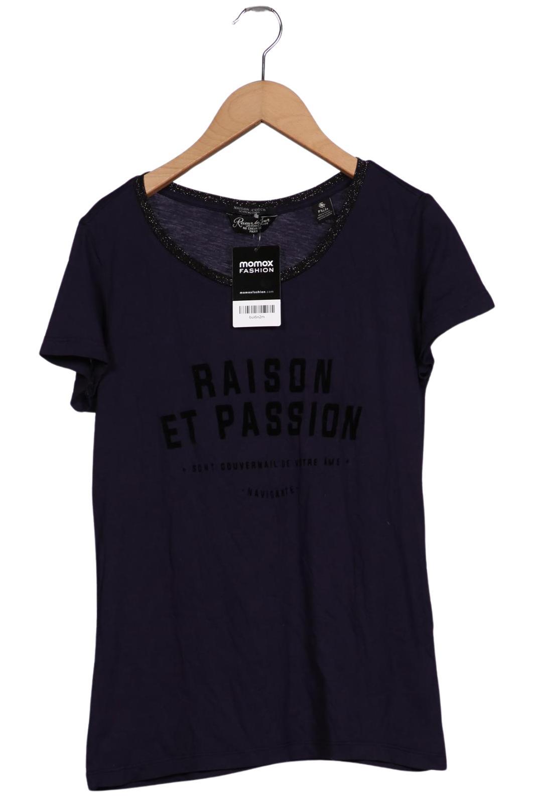 

Maison Scotch Damen T-Shirt, marineblau, Gr. 34