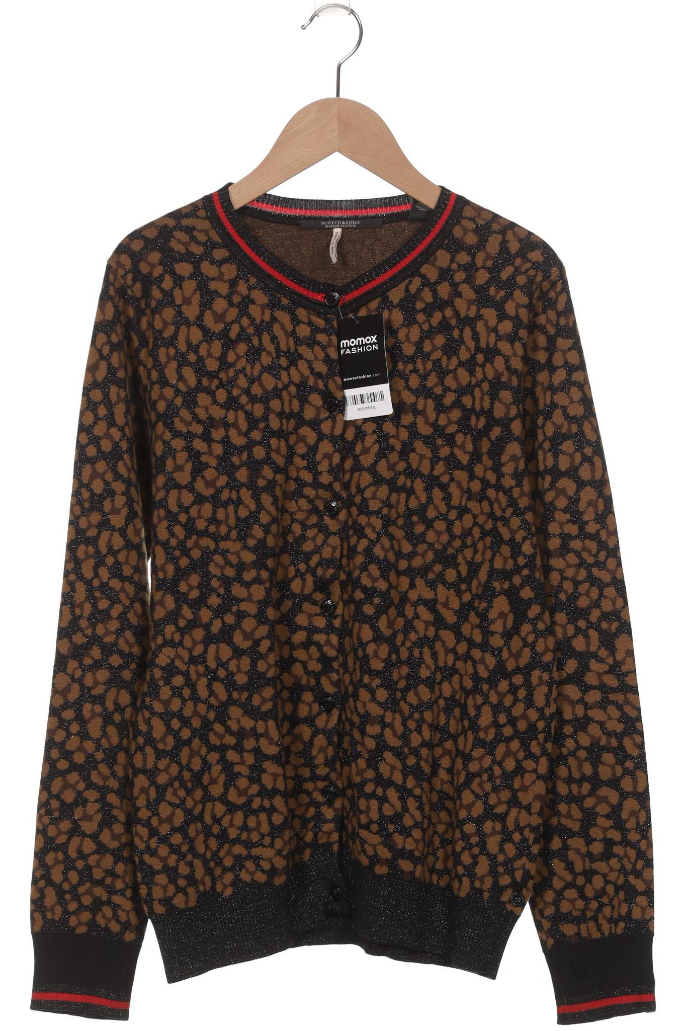 

Maison Scotch Damen Strickjacke, braun, Gr. 38