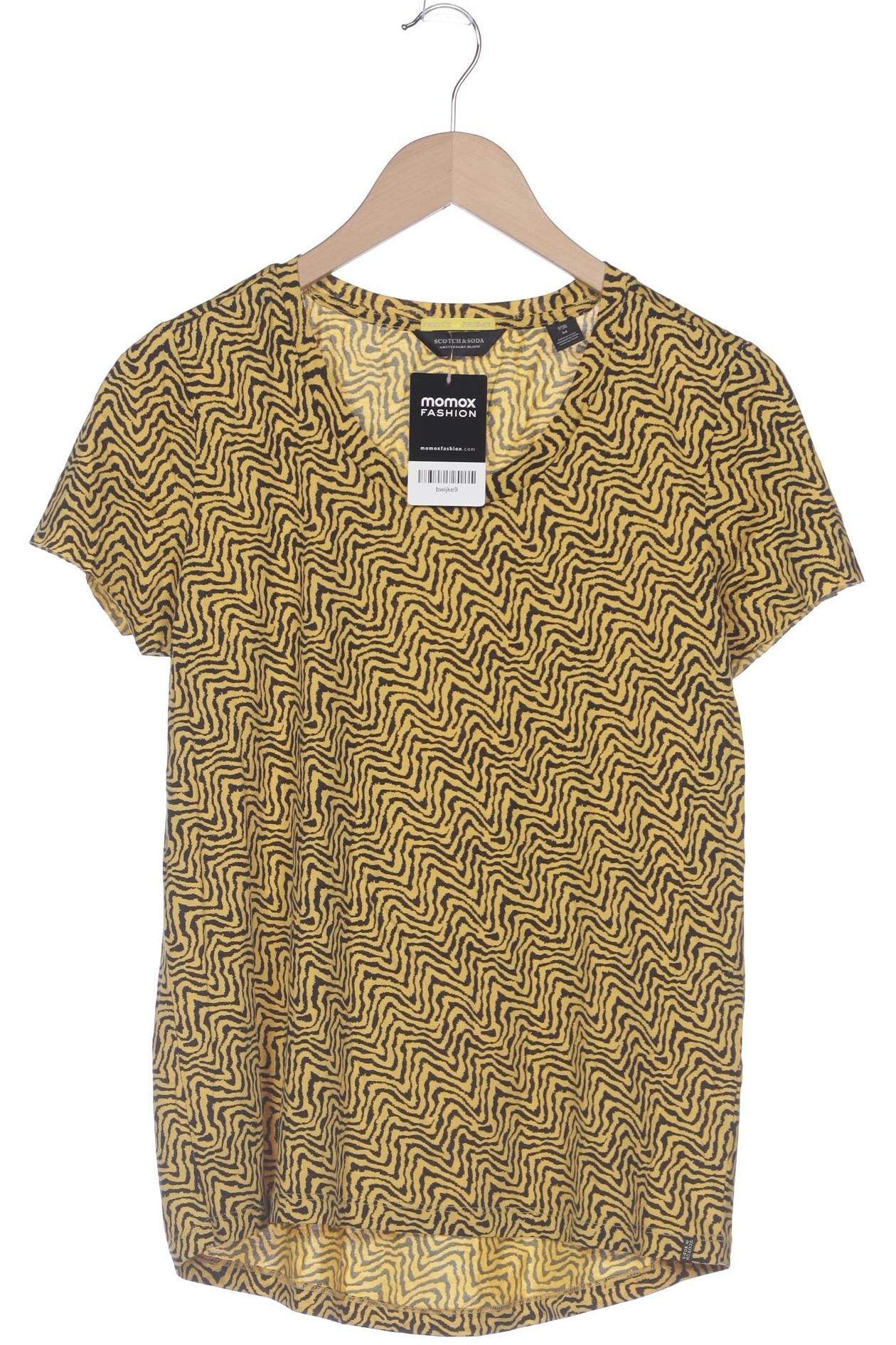 

Maison Scotch Damen T-Shirt, gelb, Gr. 38