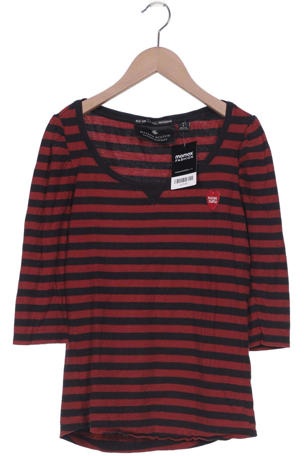

Maison Scotch Damen Langarmshirt, bordeaux, Gr. 38