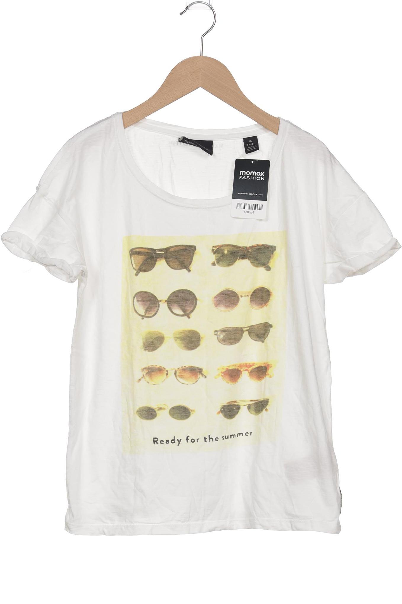 

Maison Scotch Damen T-Shirt, weiß, Gr. 38