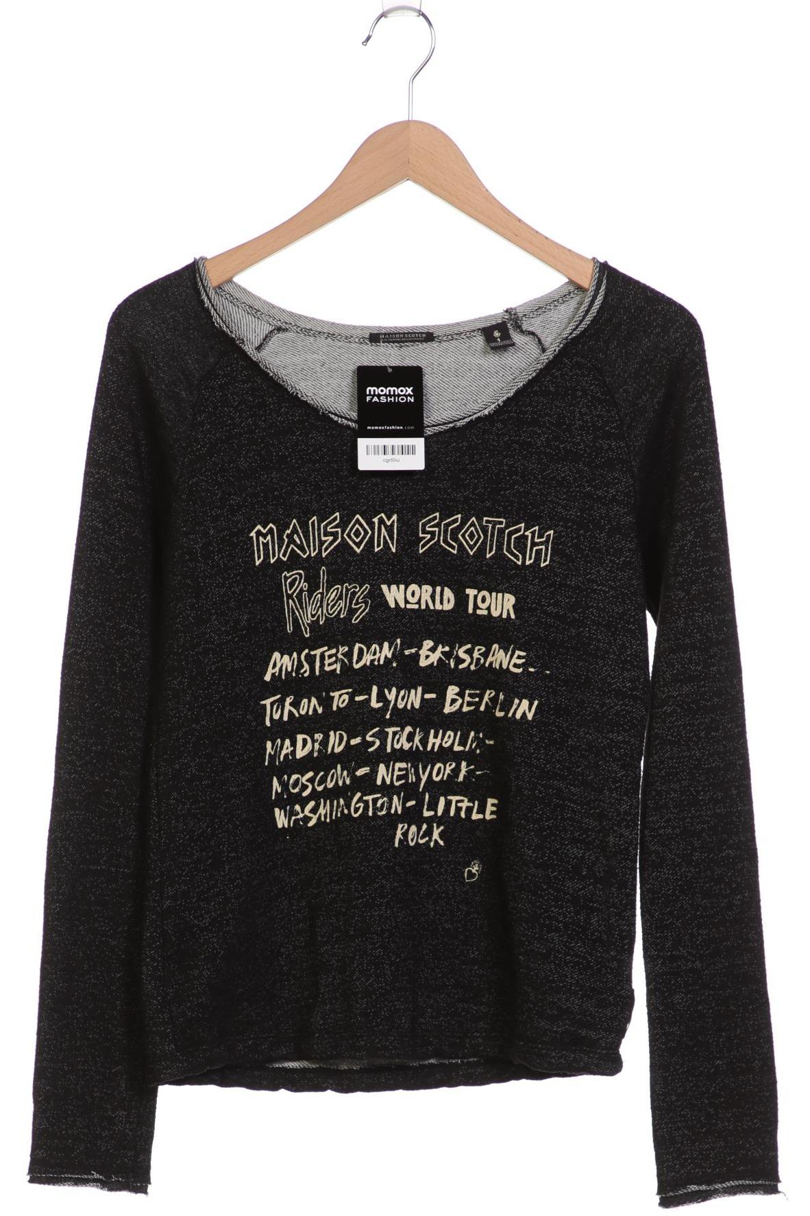 

Maison Scotch Damen Sweatshirt, schwarz, Gr. 36