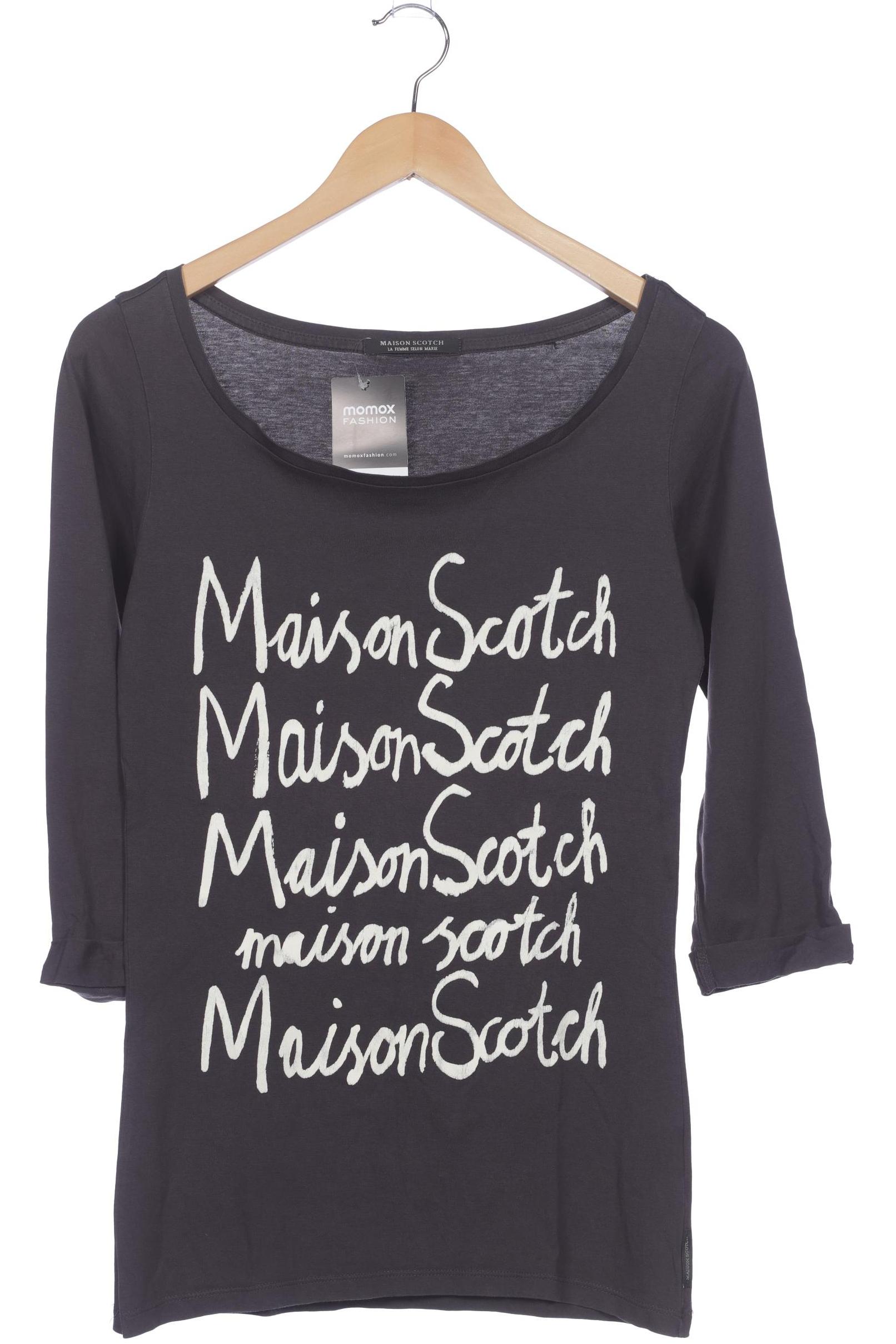 

Maison Scotch Damen Langarmshirt, grau, Gr. 34