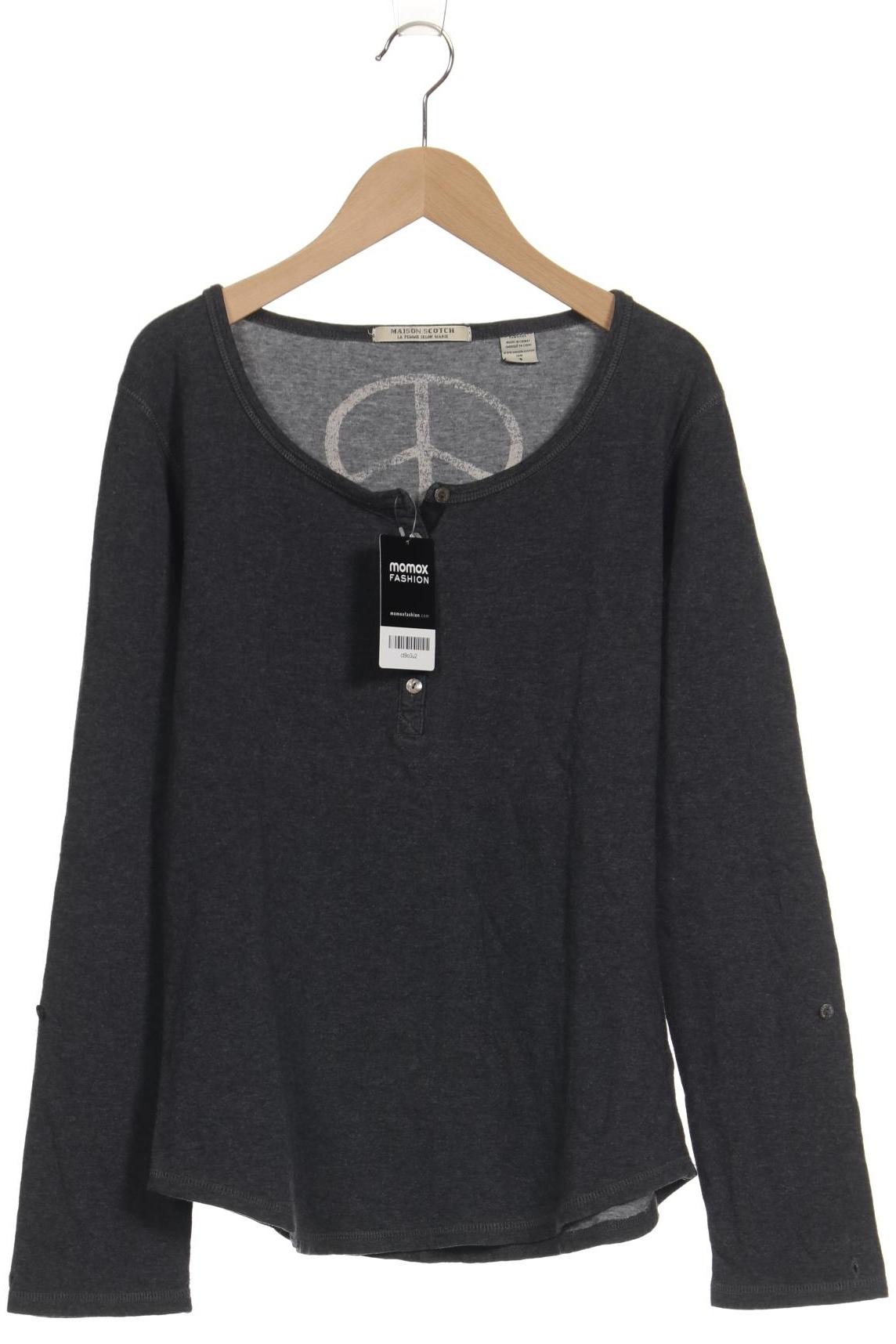 

Maison Scotch Damen Langarmshirt, grau, Gr. 36