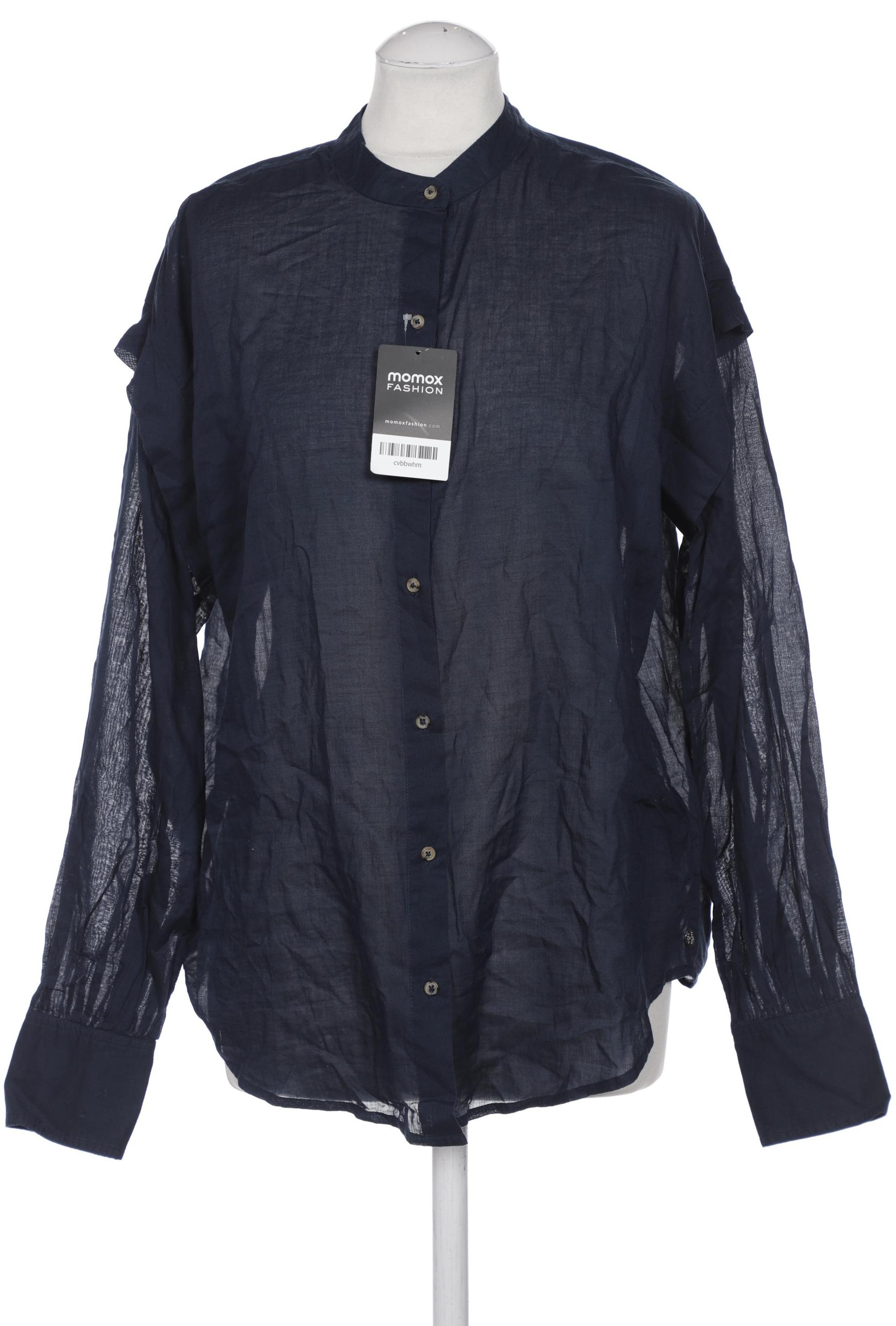 

Maison Scotch Damen Bluse, marineblau, Gr. 38