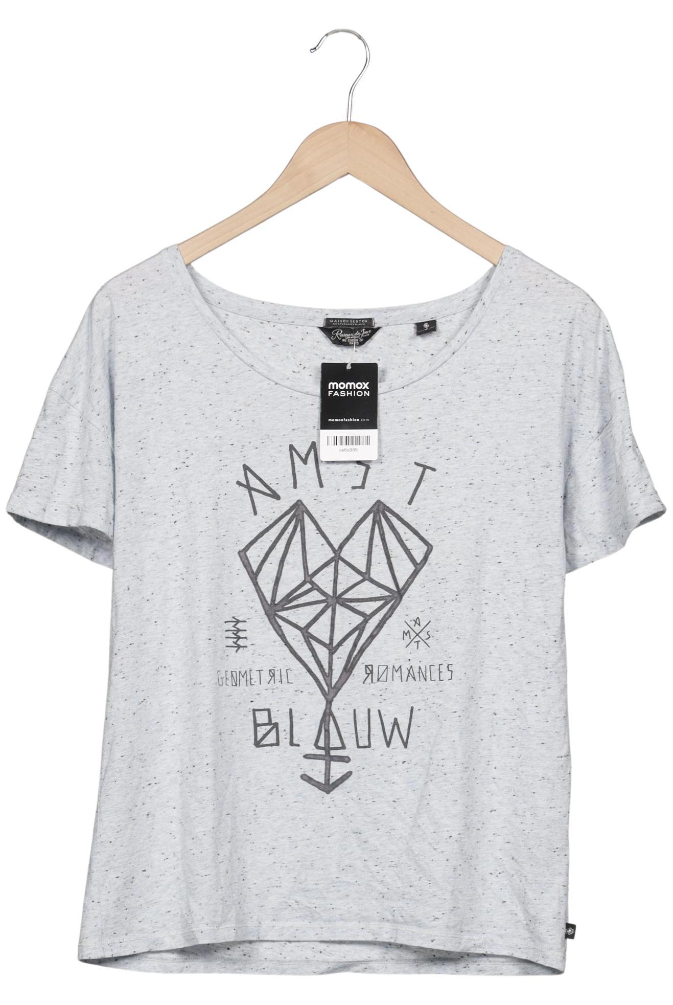 

Maison Scotch Damen T-Shirt, hellblau, Gr. 38