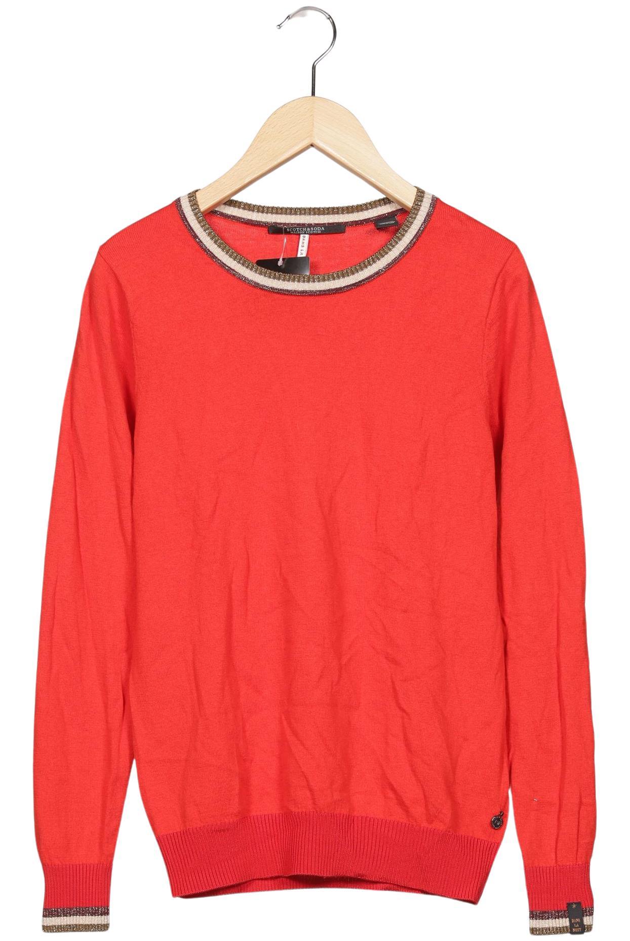 

Maison Scotch Damen Pullover, rot, Gr. 34