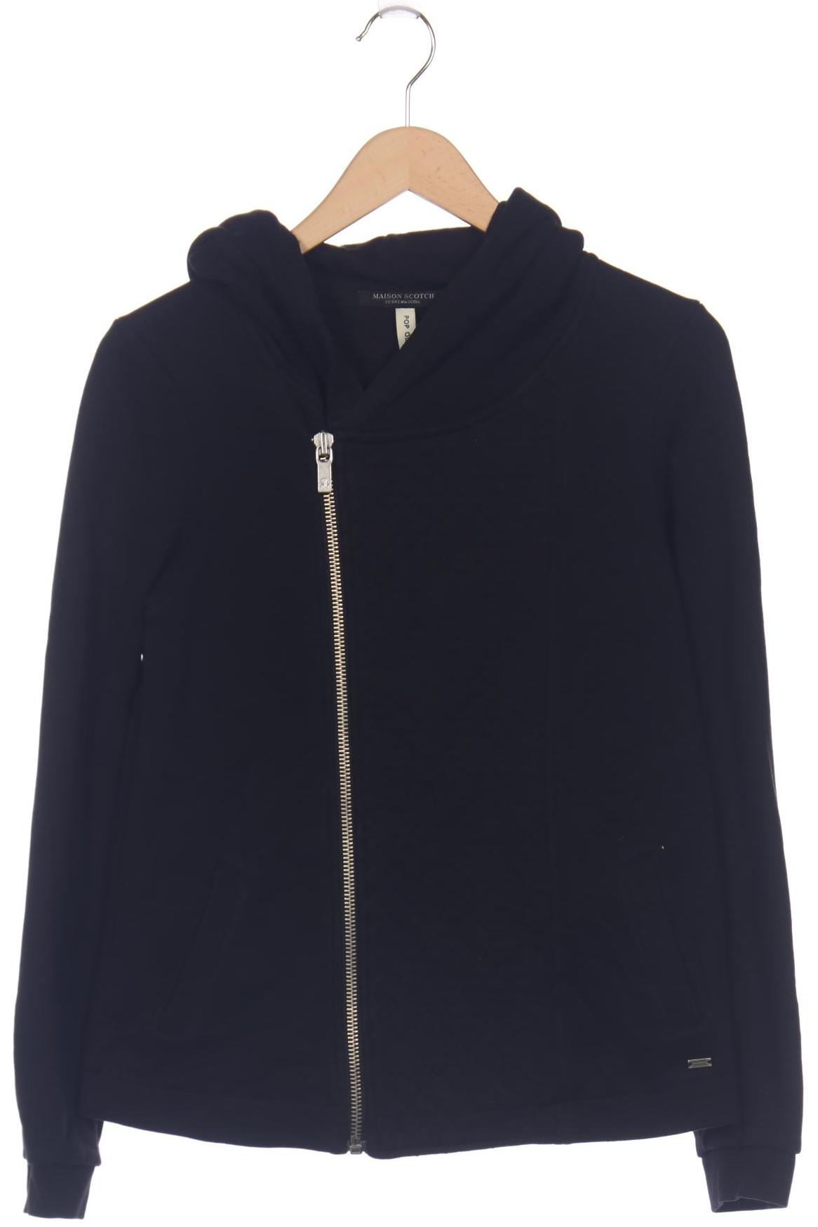

Maison Scotch Damen Kapuzenpullover, schwarz, Gr. 38