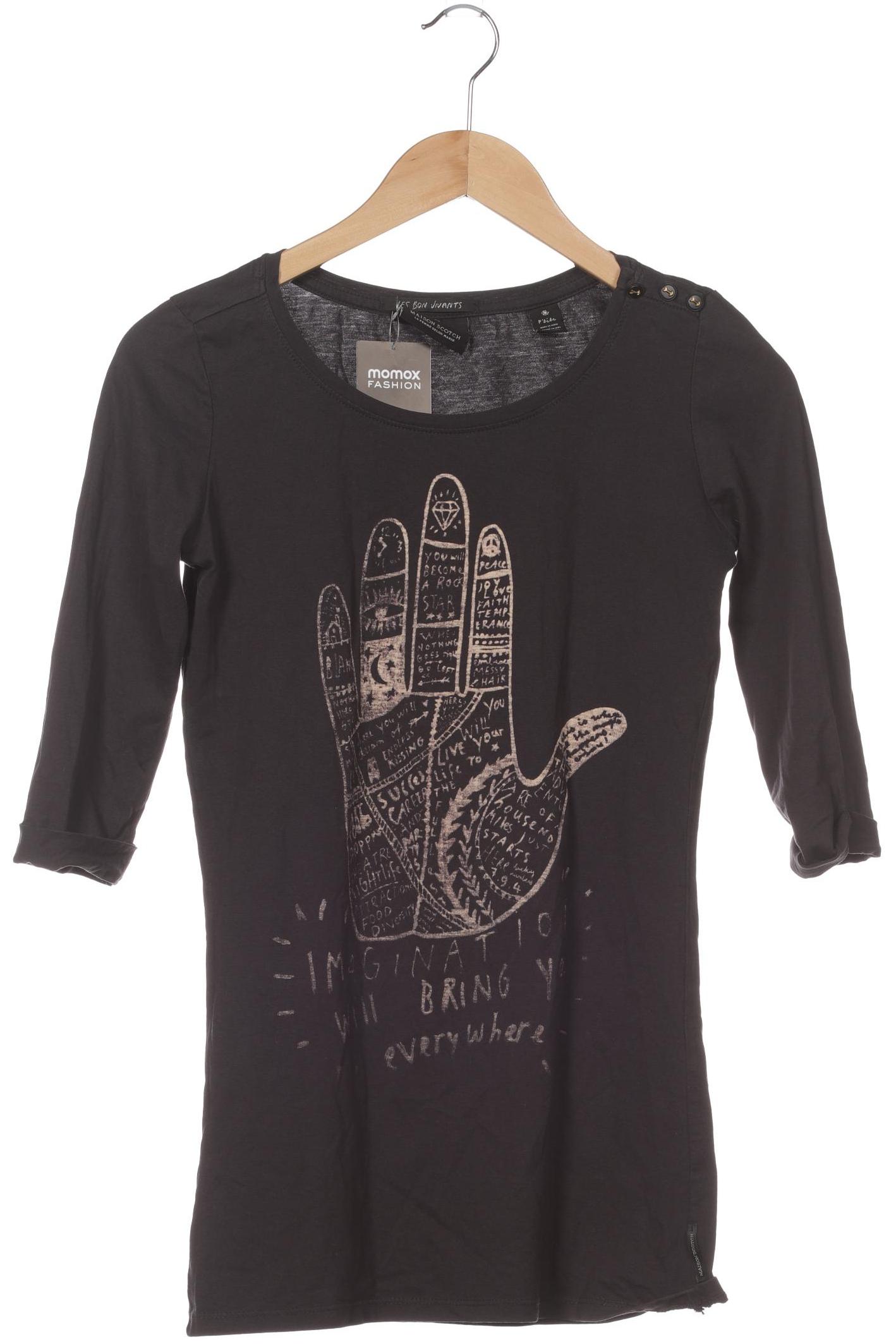 

Maison Scotch Damen Langarmshirt, grau, Gr. 36