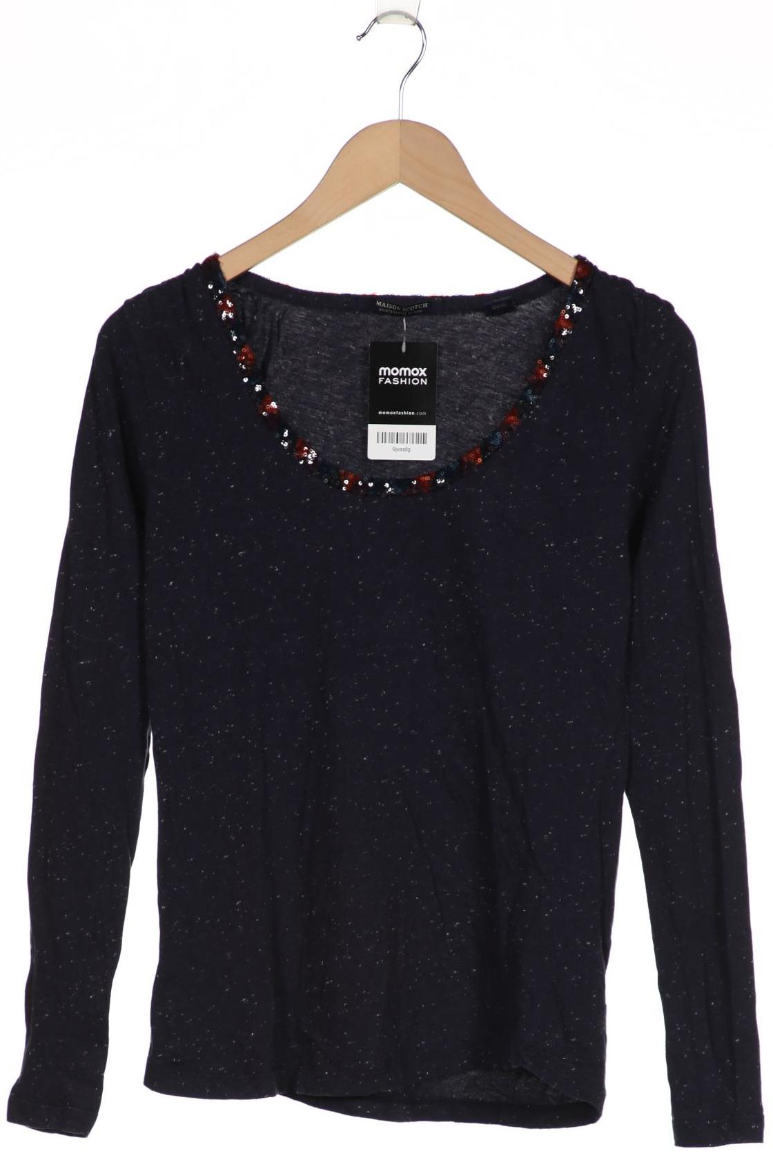 

Maison Scotch Damen Langarmshirt, marineblau, Gr. 36