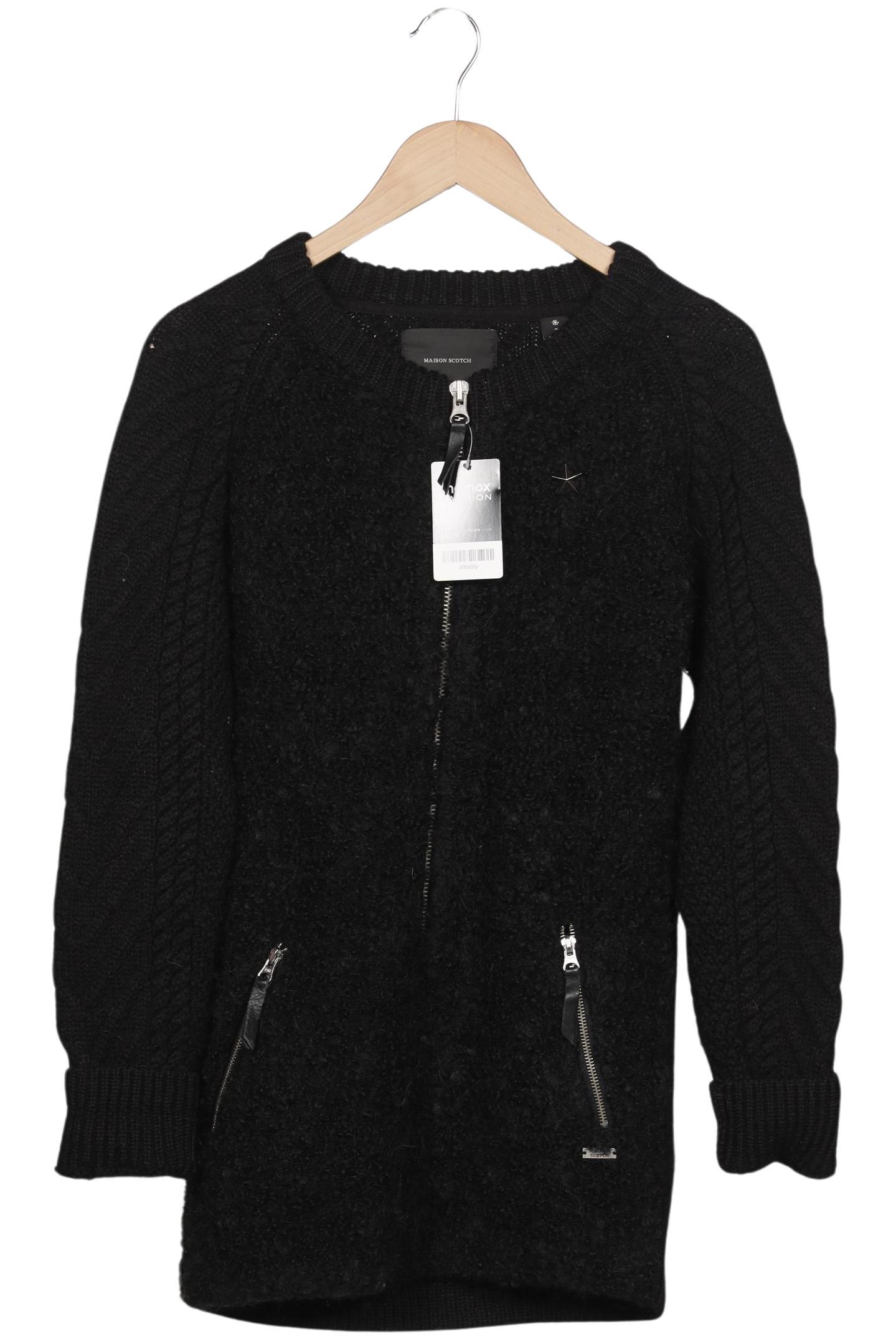 

Maison Scotch Damen Strickjacke, schwarz, Gr. 38