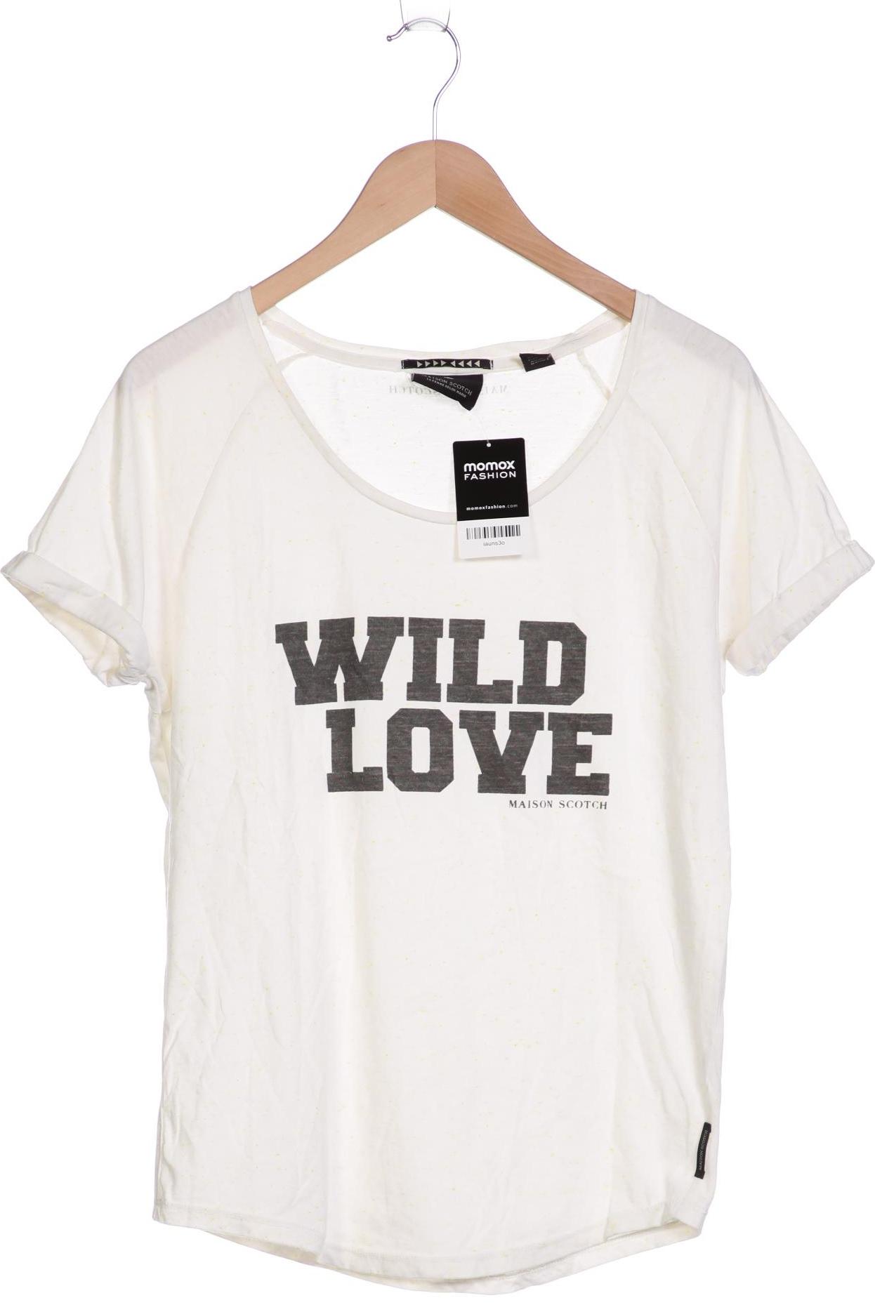 

Maison Scotch Damen T-Shirt, cremeweiß, Gr. 38