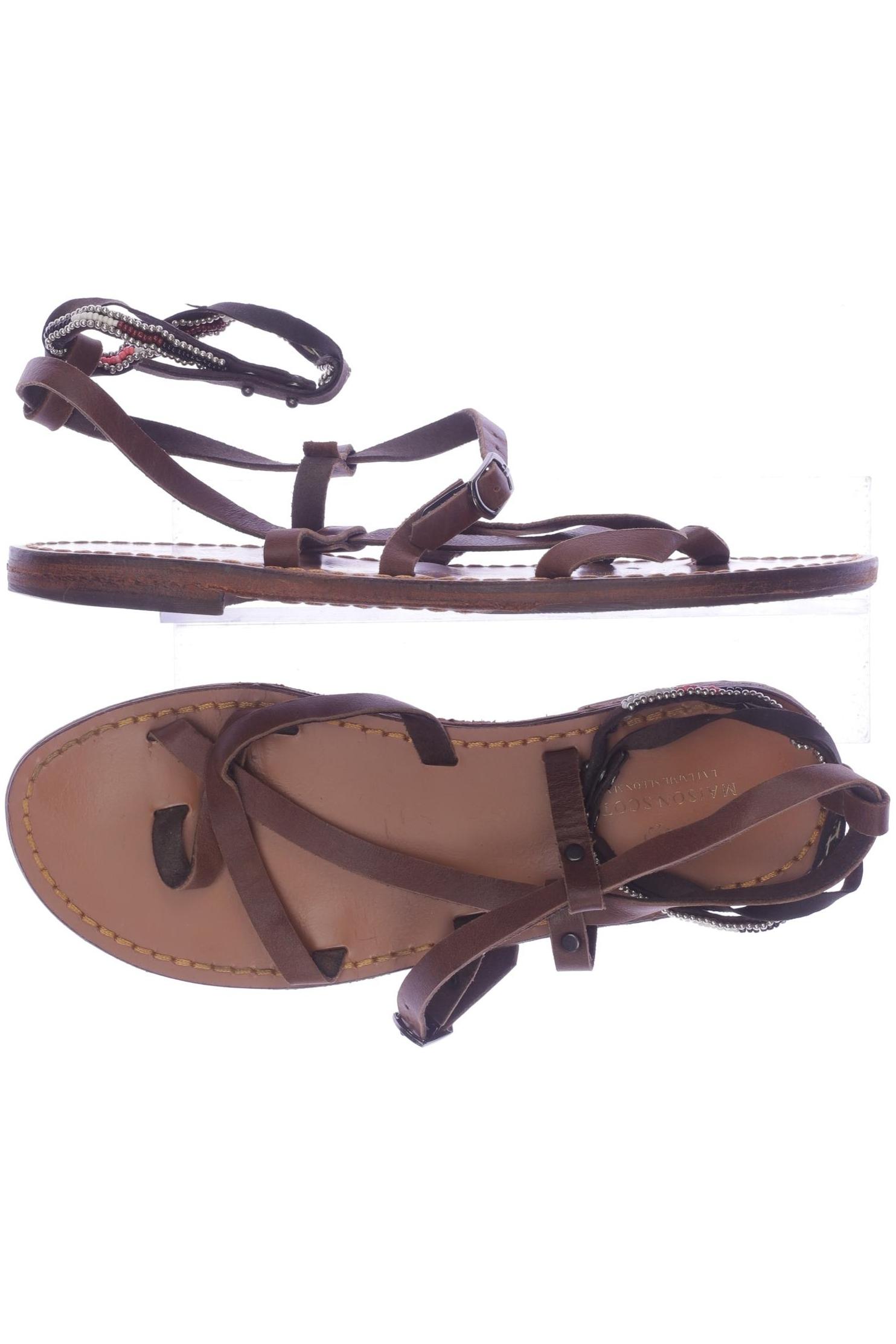 

Maison Scotch Damen Sandale, braun, Gr. 38