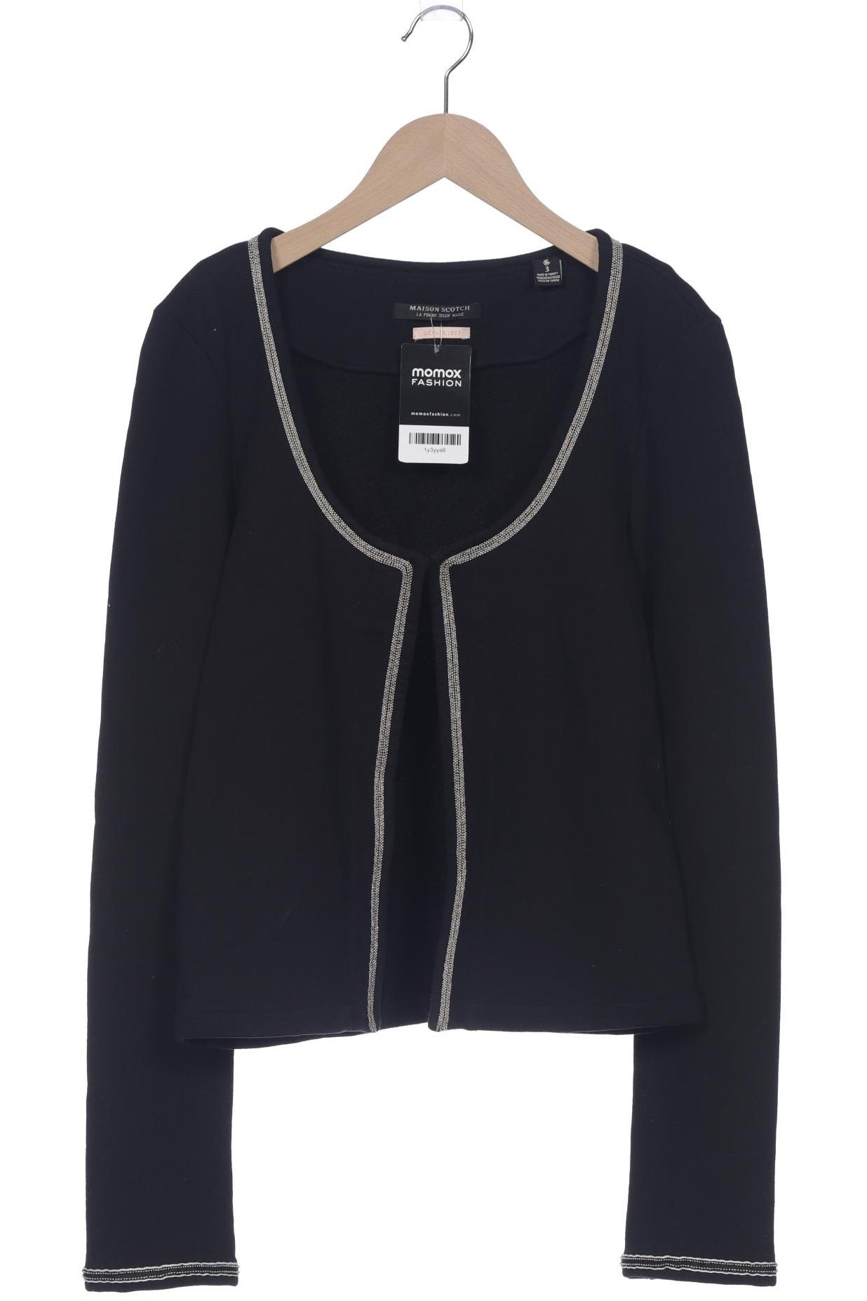 

Maison Scotch Damen Strickjacke, schwarz, Gr. 40