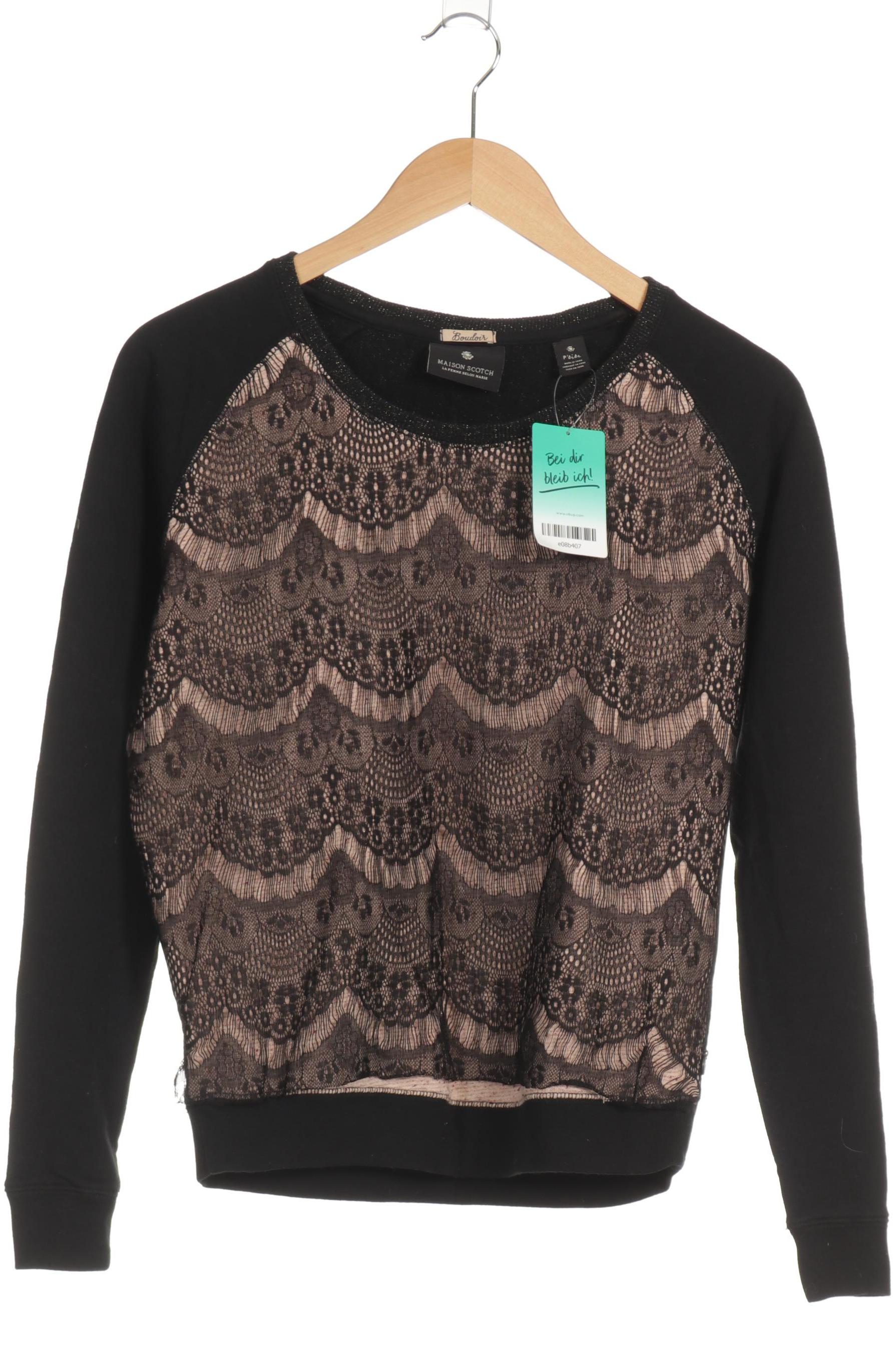 

Maison Scotch Damen Sweatshirt, schwarz, Gr. 38