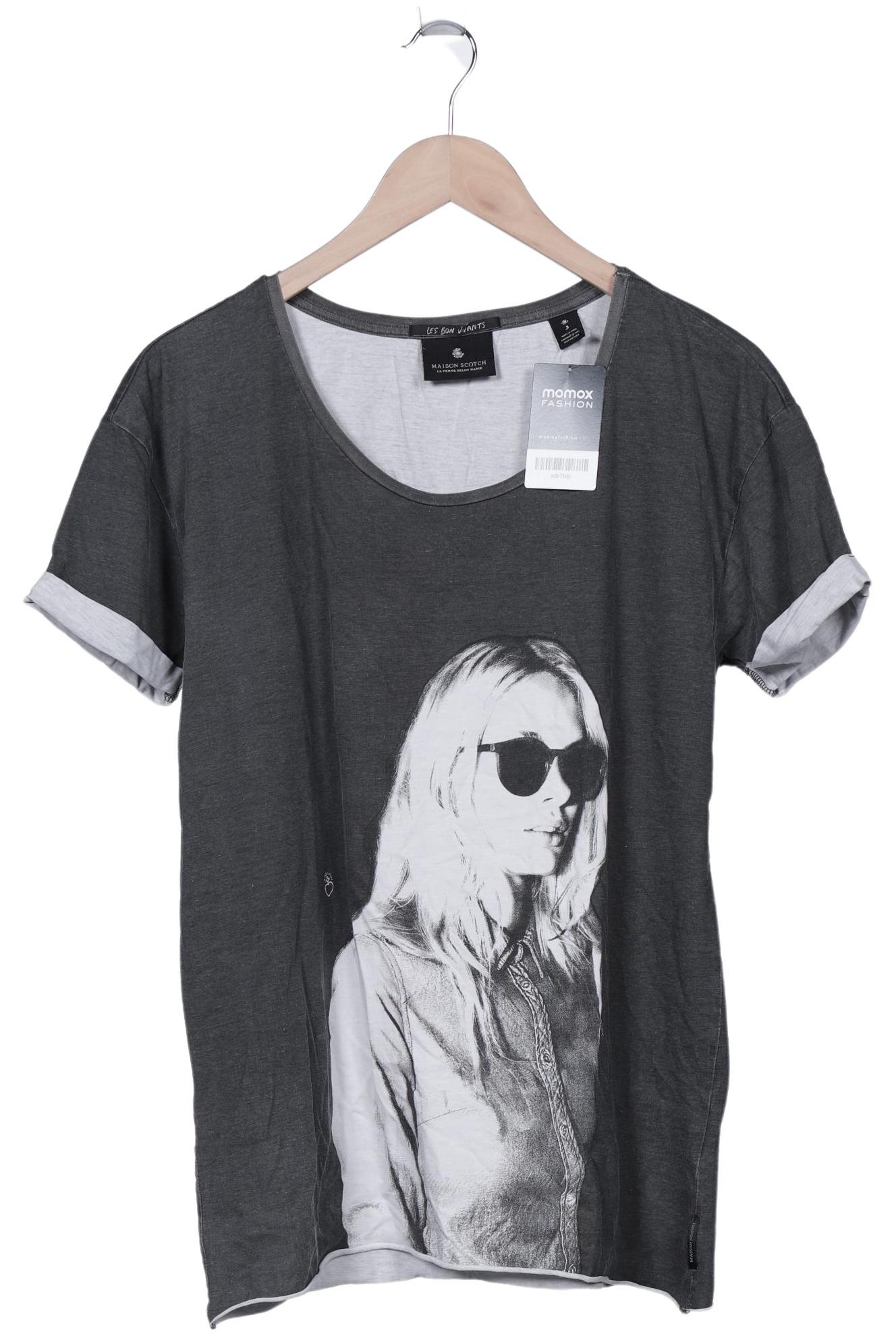 

Maison Scotch Damen T-Shirt, grau, Gr. 40